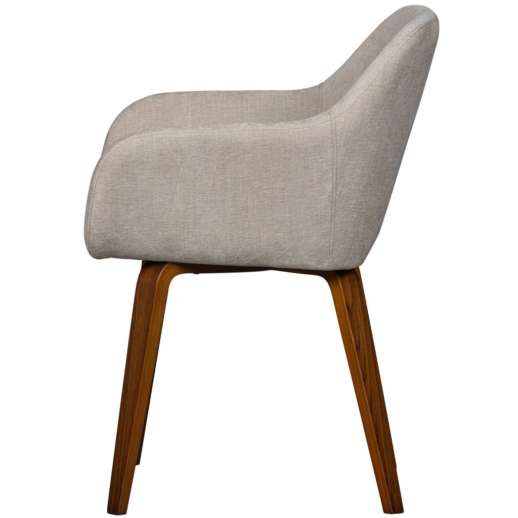 BASE DINING CHAIR VELVET MELANGE SAND