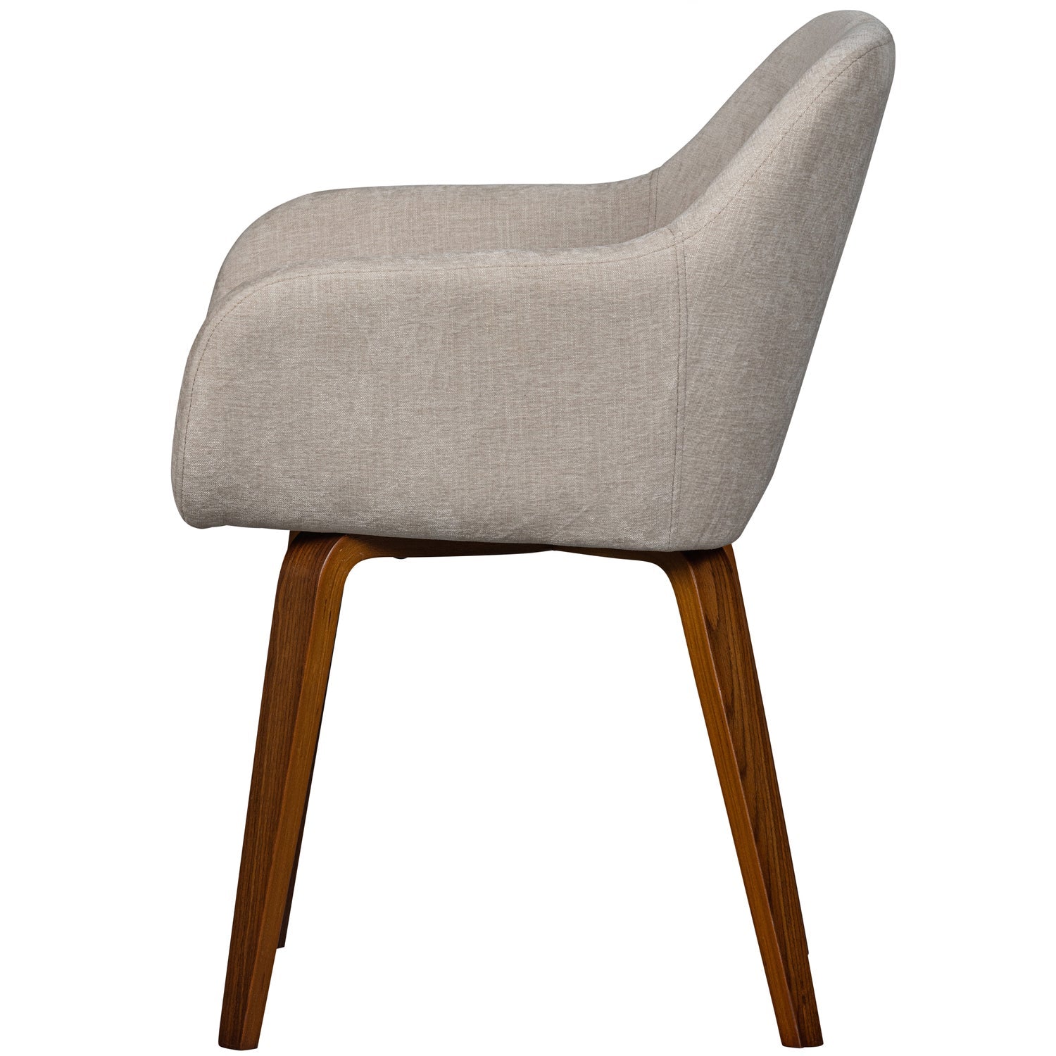 BASE DINING CHAIR VELVET MELANGE SAND