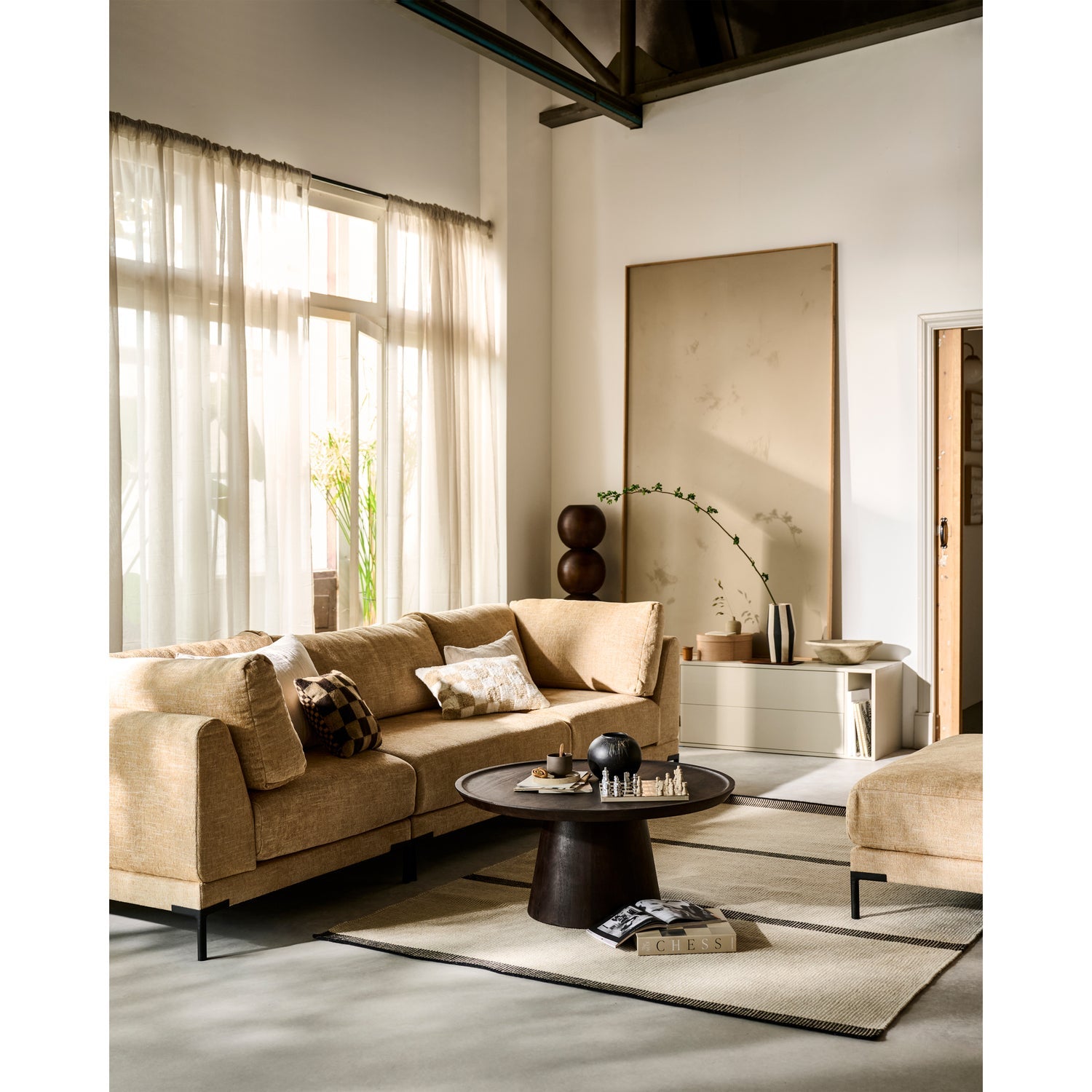 COFFEE A GOGO SIDETABLE MANGO WOOD WALNUT