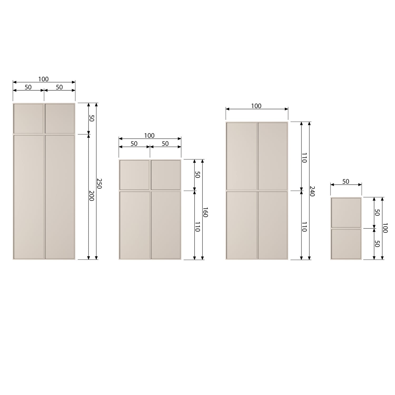 DAILY CLOSET SINGLE 110x50CM PINE DAKARGRAU [fsc]