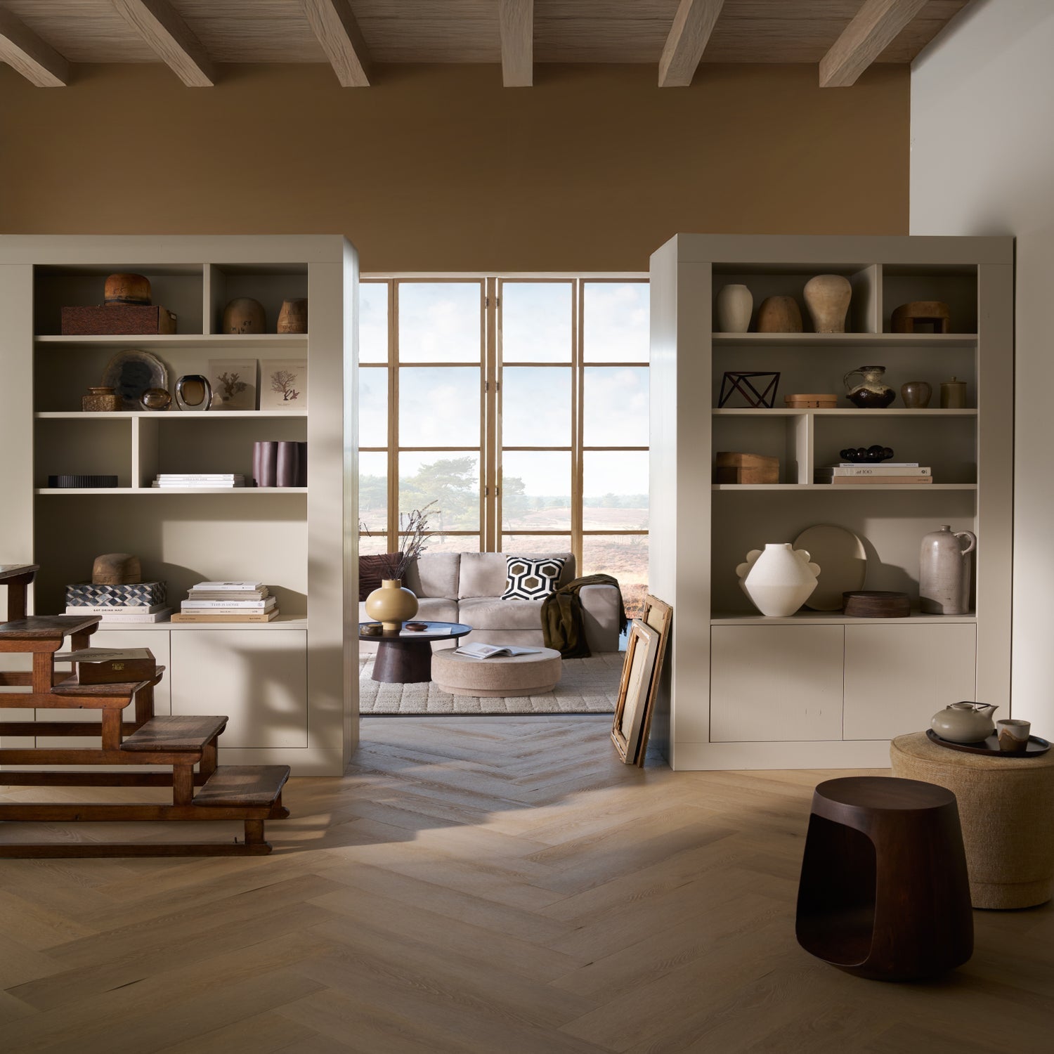 WALLCOVER WALL CABINET 117 CM PINE DUST [fsc]