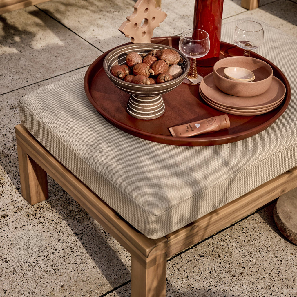 RELAX GARDEN FOOTSTOOL/SIDETABLE ACACIA WOOD NATURAL [fsc]