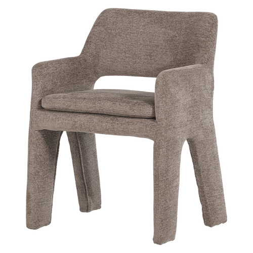 BIGFOOT DINING CHAIR CHENILLE TAUPE [fsc]