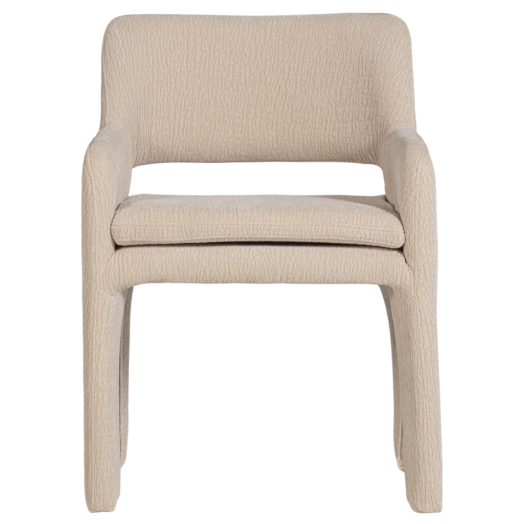 BIGFOOT DINING CHAIR CHENILLE SAND [fsc]