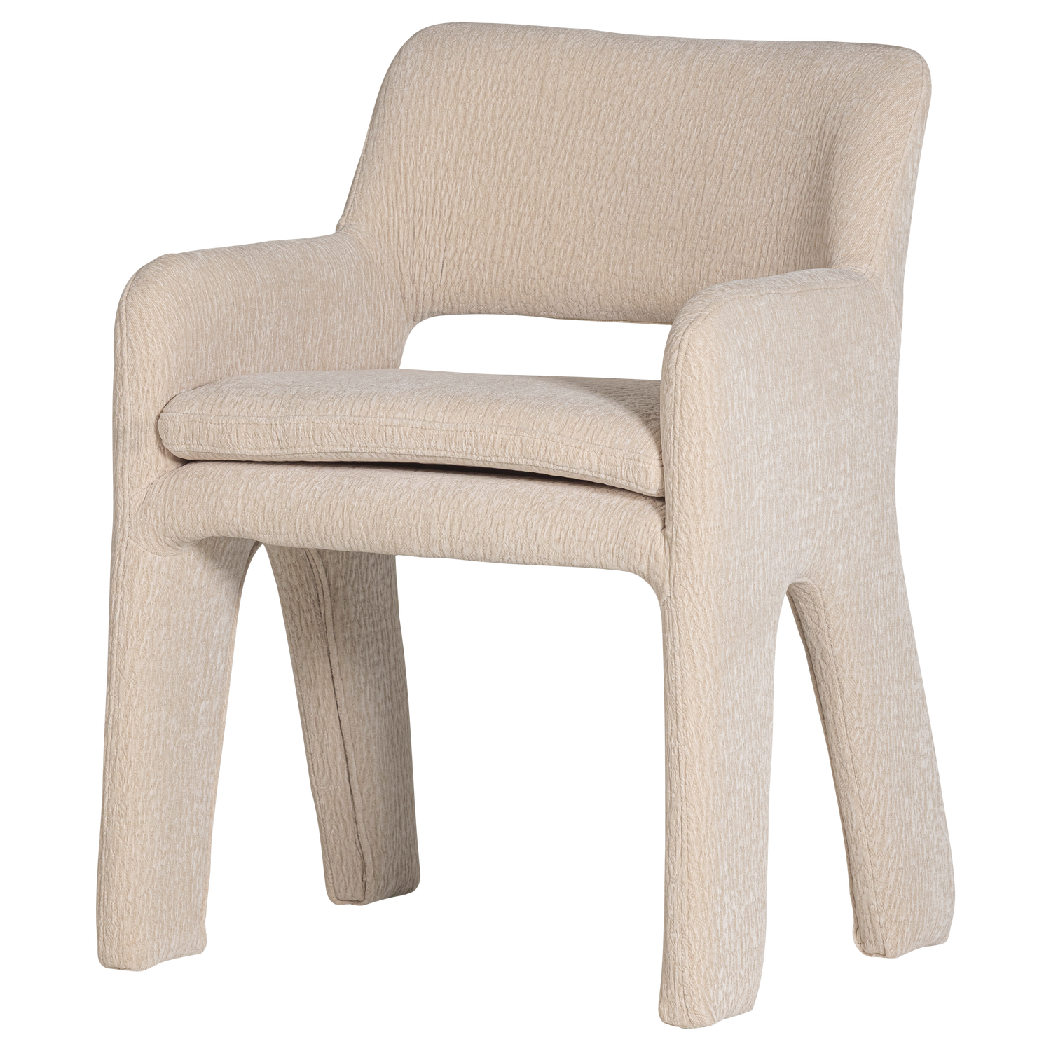 BIGFOOT DINING CHAIR CHENILLE SAND [fsc]