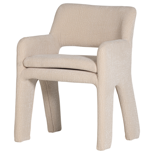 BIGFOOT DINING CHAIR CHENILLE SAND [fsc]