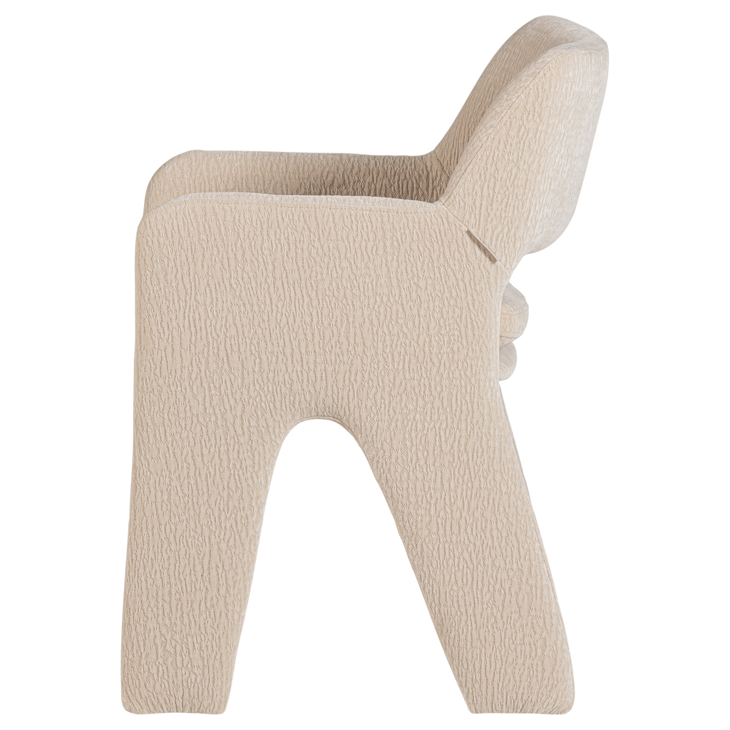 BIGFOOT DINING CHAIR CHENILLE SAND [fsc]