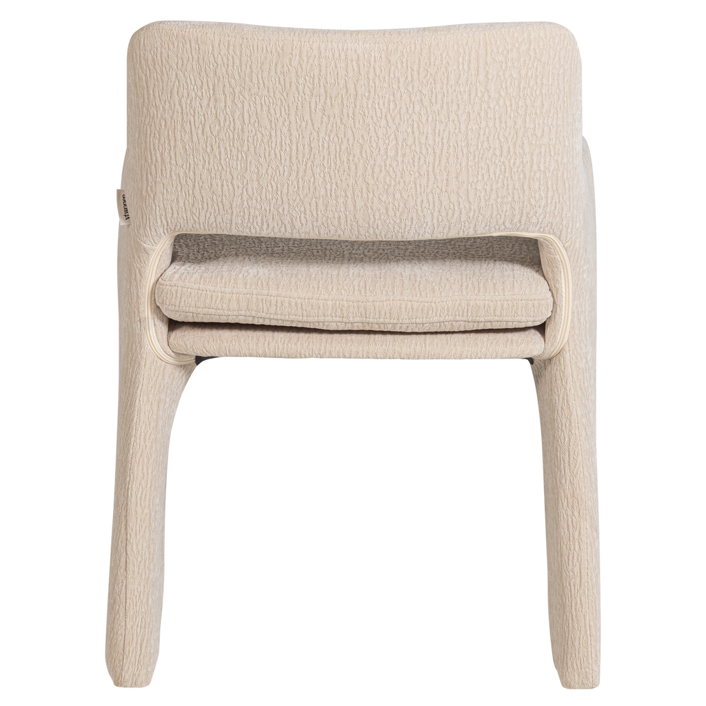 BIGFOOT DINING CHAIR CHENILLE SAND [fsc]