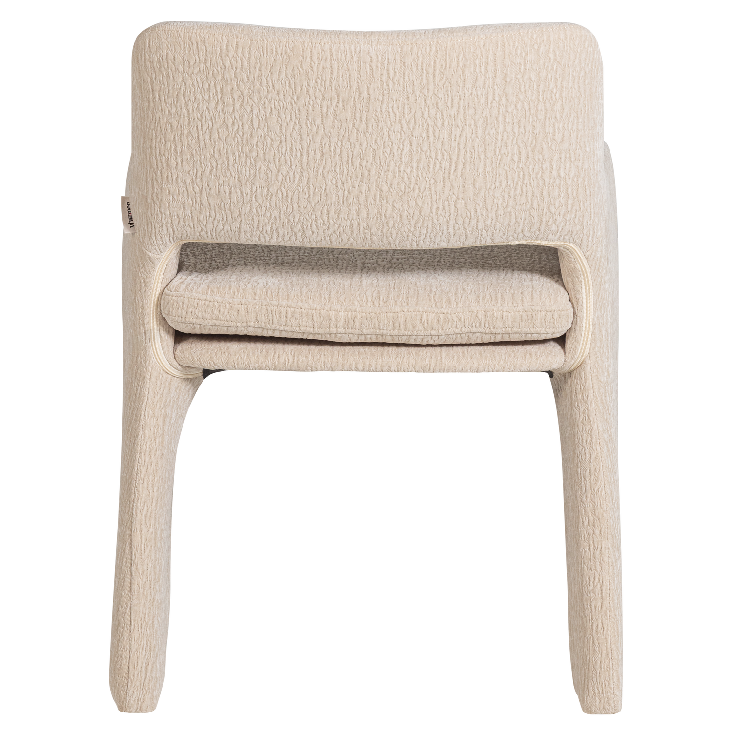 BIGFOOT DINING CHAIR CHENILLE SAND [fsc]