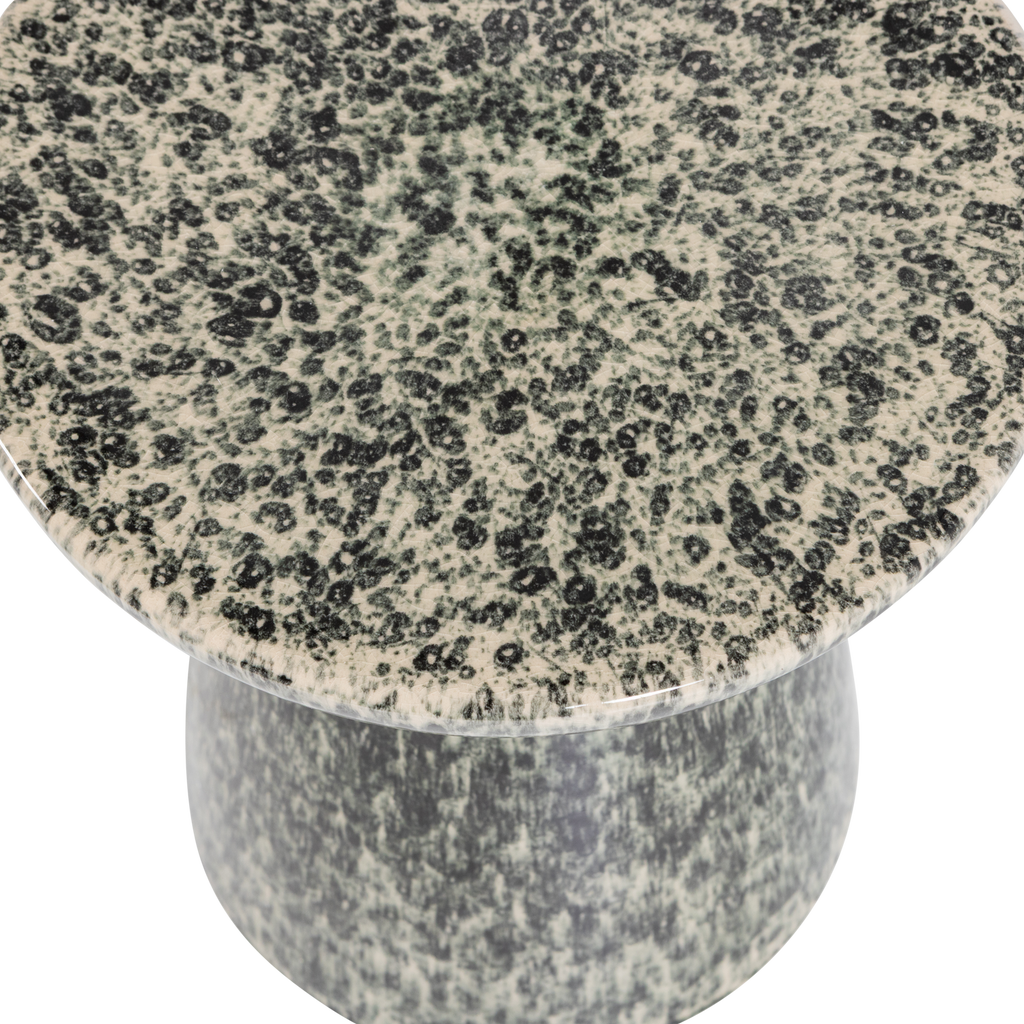 FLECK SIDE TABLE 43XO35 CM CERAMIC DARK GREY MELANGE