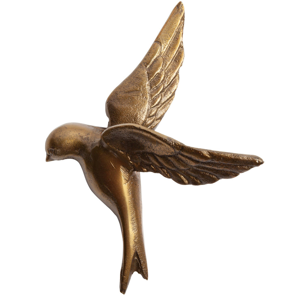 AVALER TOO BIRDS METAL ANTIQUE BRASS - SET OF 3