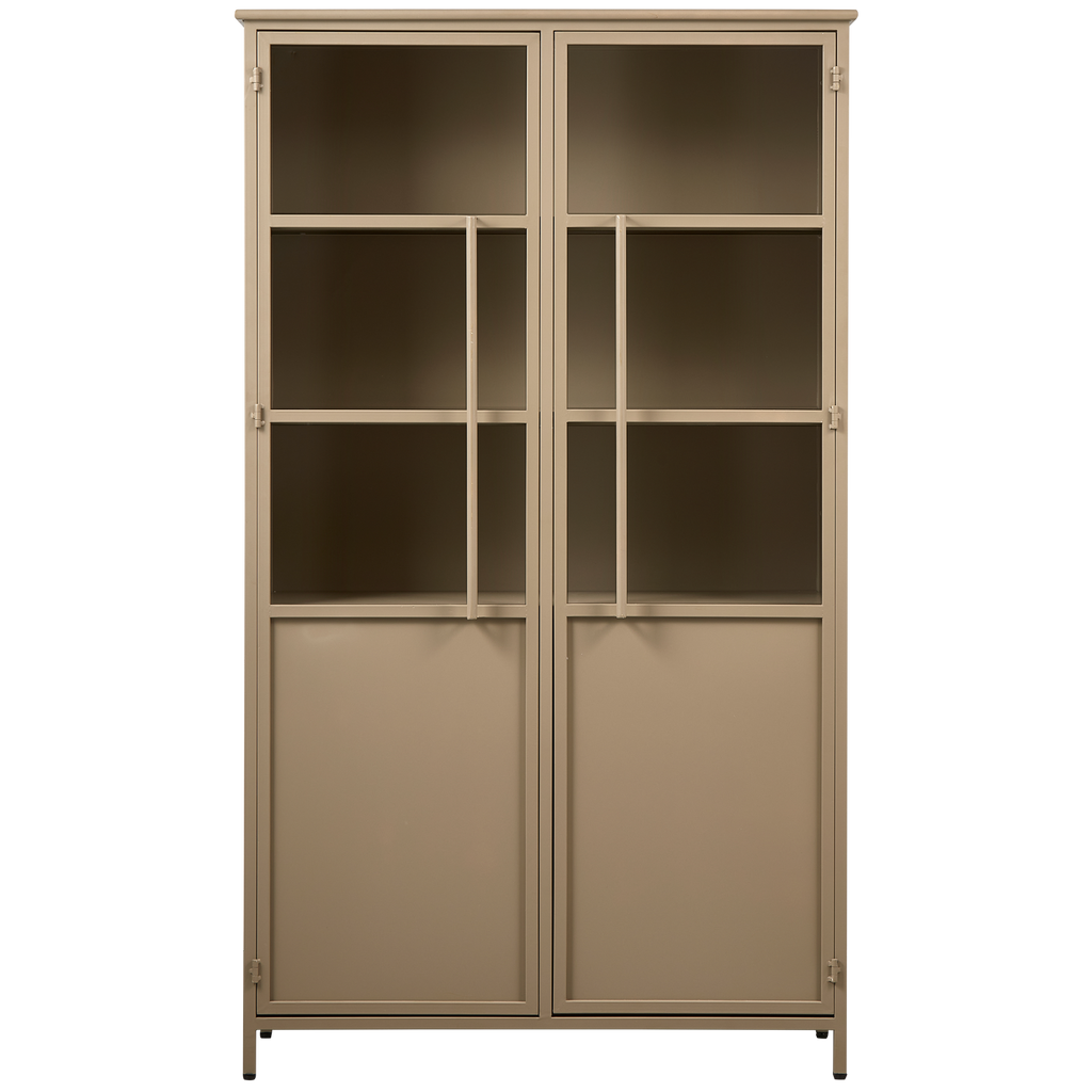 EXHIBIT DISPLAY CASE METAL KHAKI