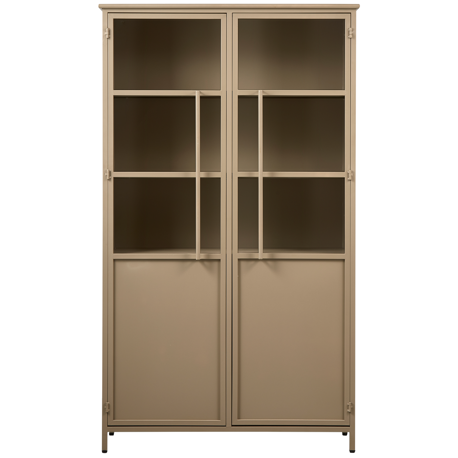 EXHIBIT DISPLAY CASE METAL KHAKI