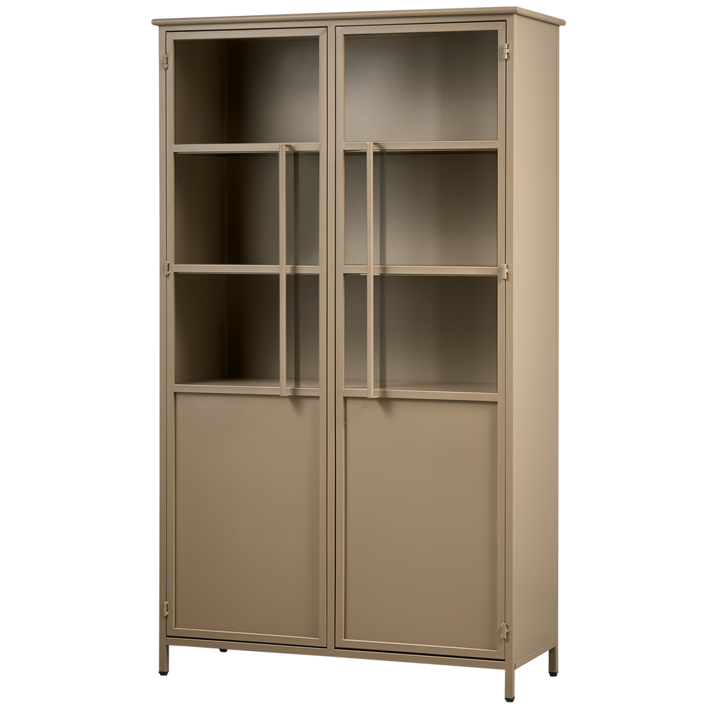 EXHIBIT DISPLAY CASE METAL KHAKI
