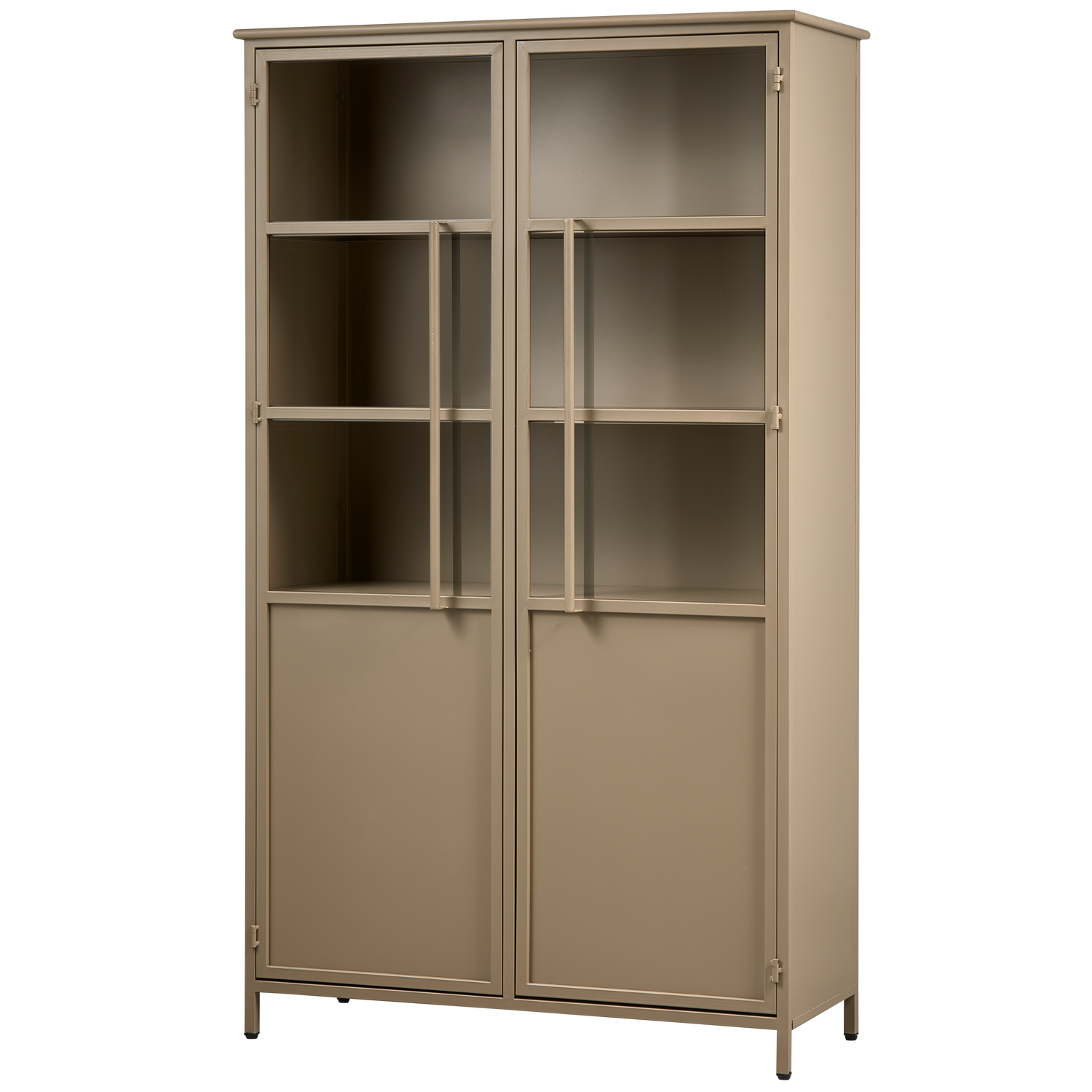 EXHIBIT DISPLAY CASE METAL KHAKI