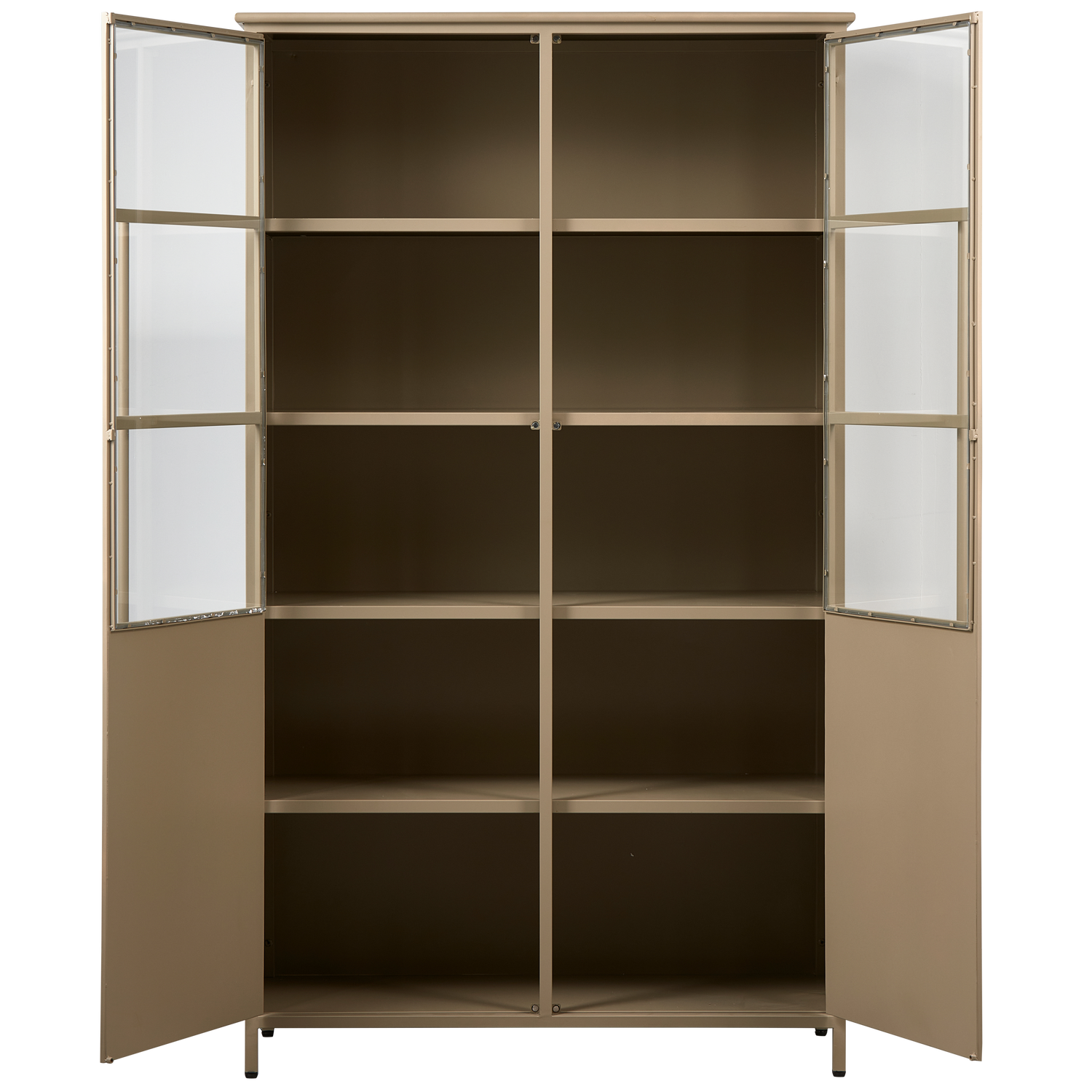 EXHIBIT DISPLAY CASE METAL KHAKI