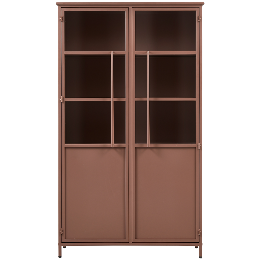 EXHIBIT DISPLAY CASE METAL TAN