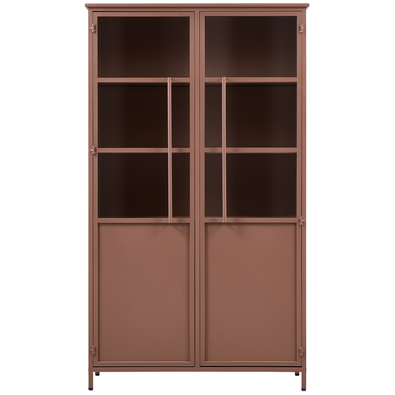 EXHIBIT DISPLAY CASE METAL TAN