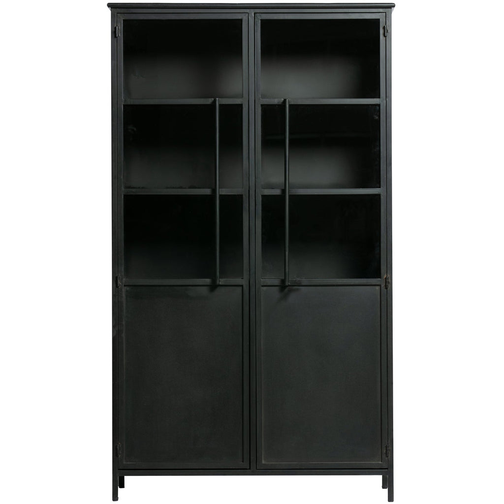 EXHIBIT DISPLAY CASE METAL BLACK