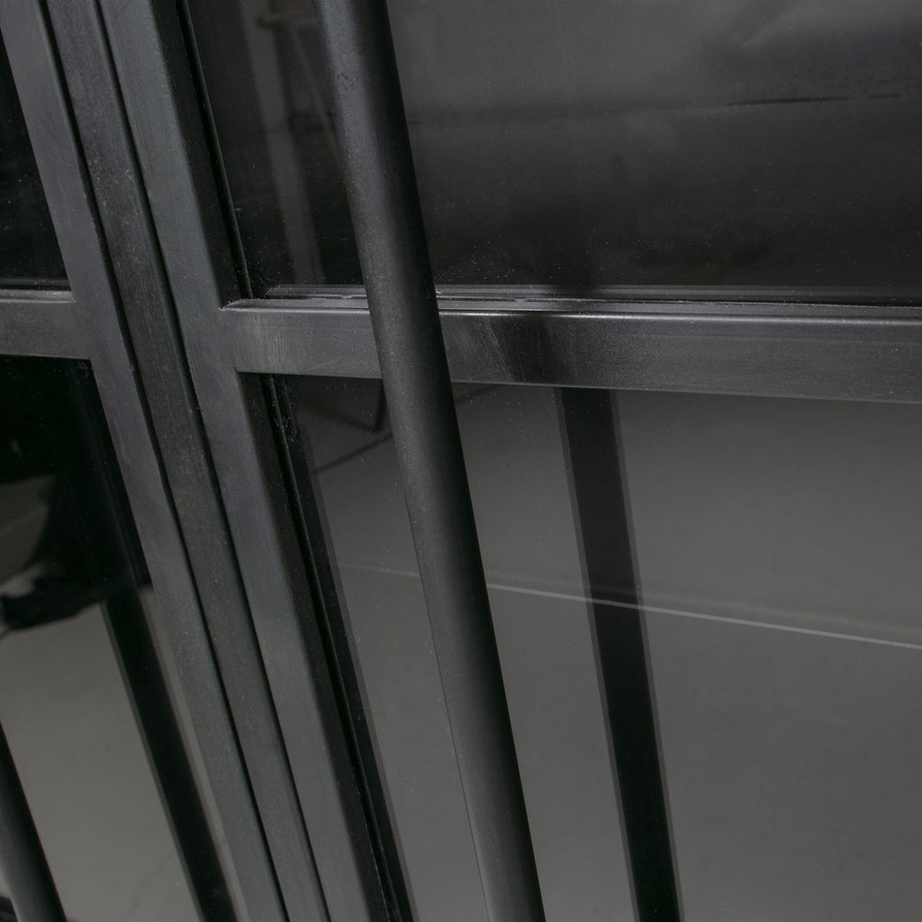 EXHIBIT DISPLAY CASE METAL BLACK