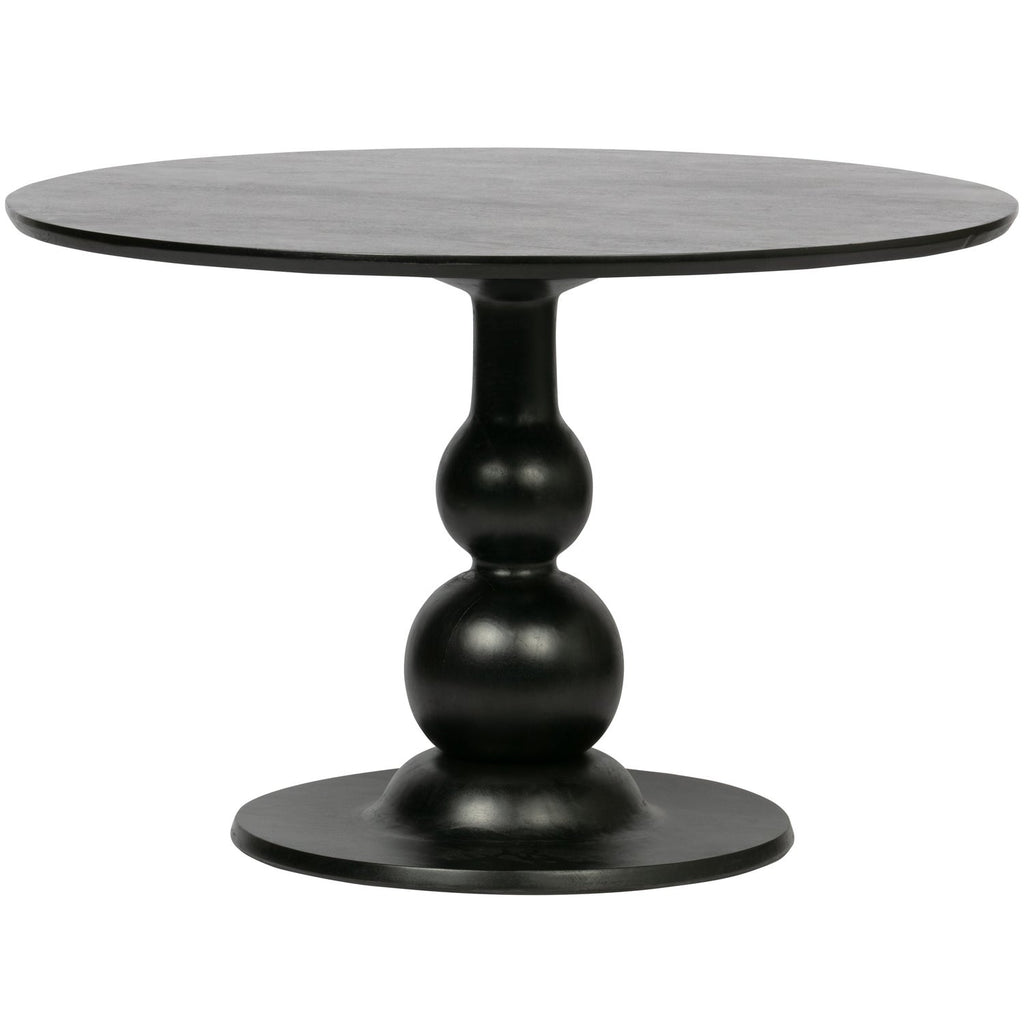 BLANCO DINING TABLE O120CM MANGO WOOD BLACK