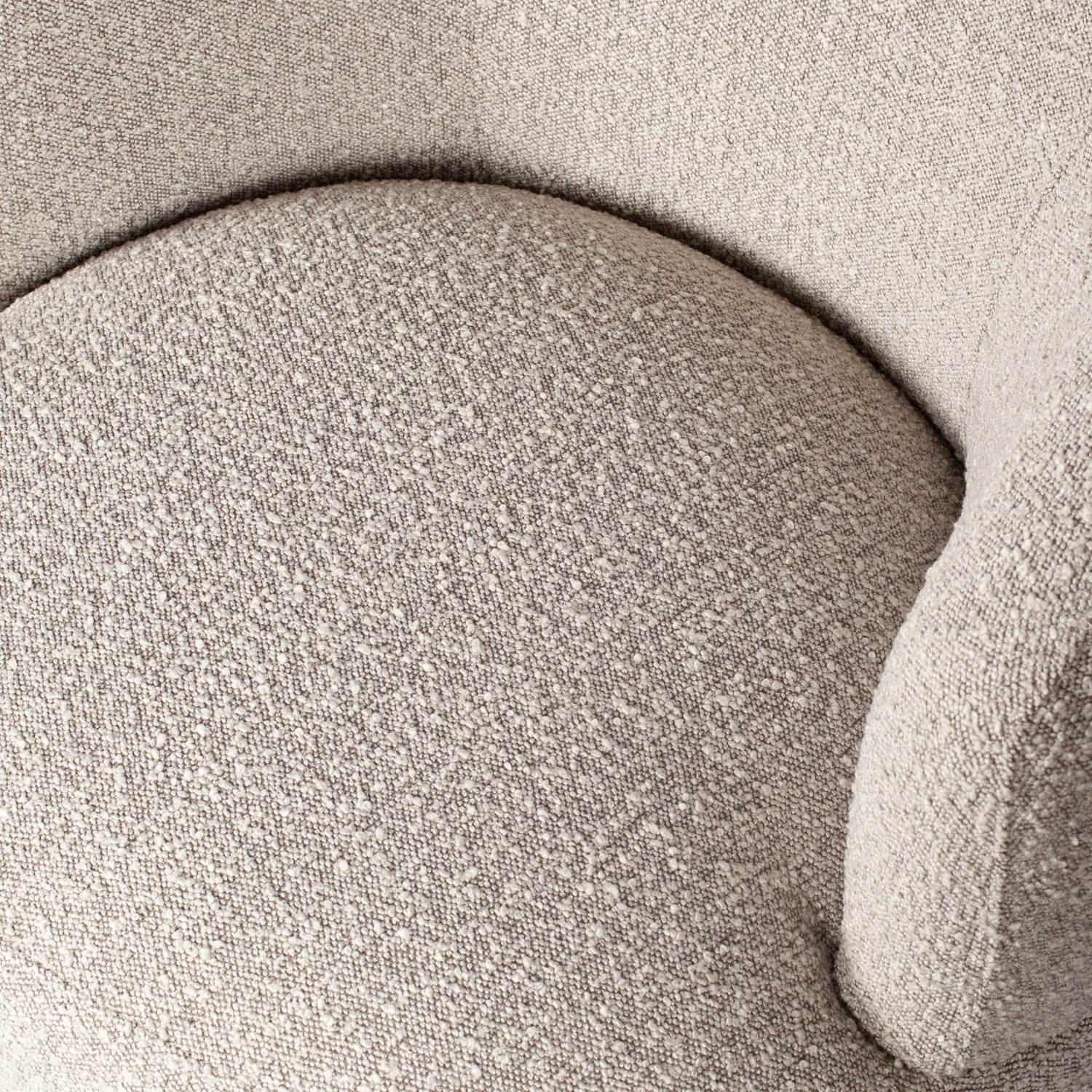 WOOLLY SWIVEL ARMCHAIR NATURAL MIX