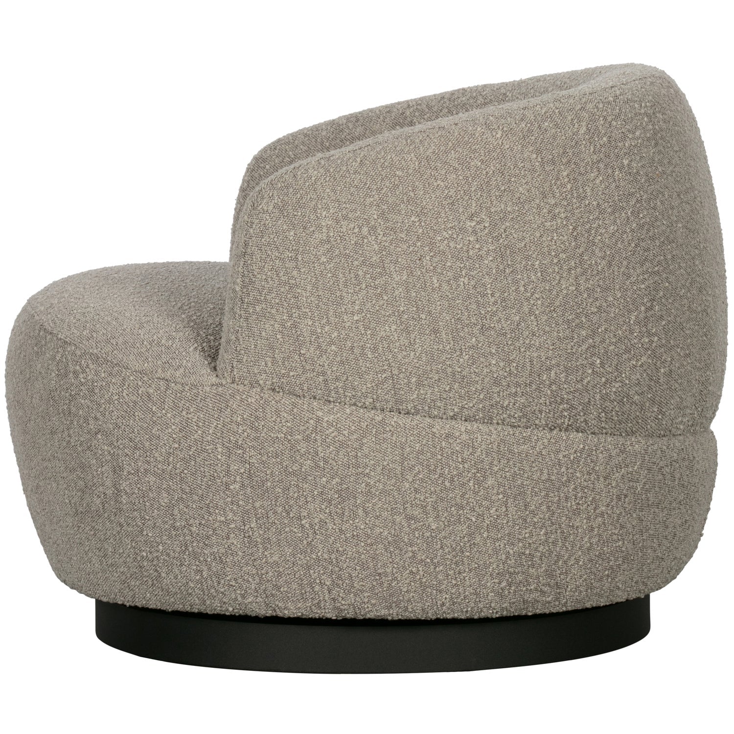 WOOLLY SWIVEL ARMCHAIR NATURAL MIX