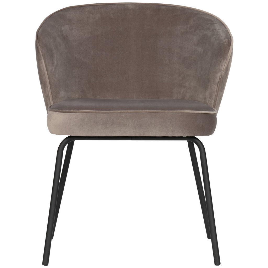 ADMIT DINING CHAIR VELVET KHAKI