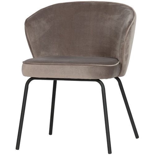 ADMIT DINING CHAIR VELVET KHAKI