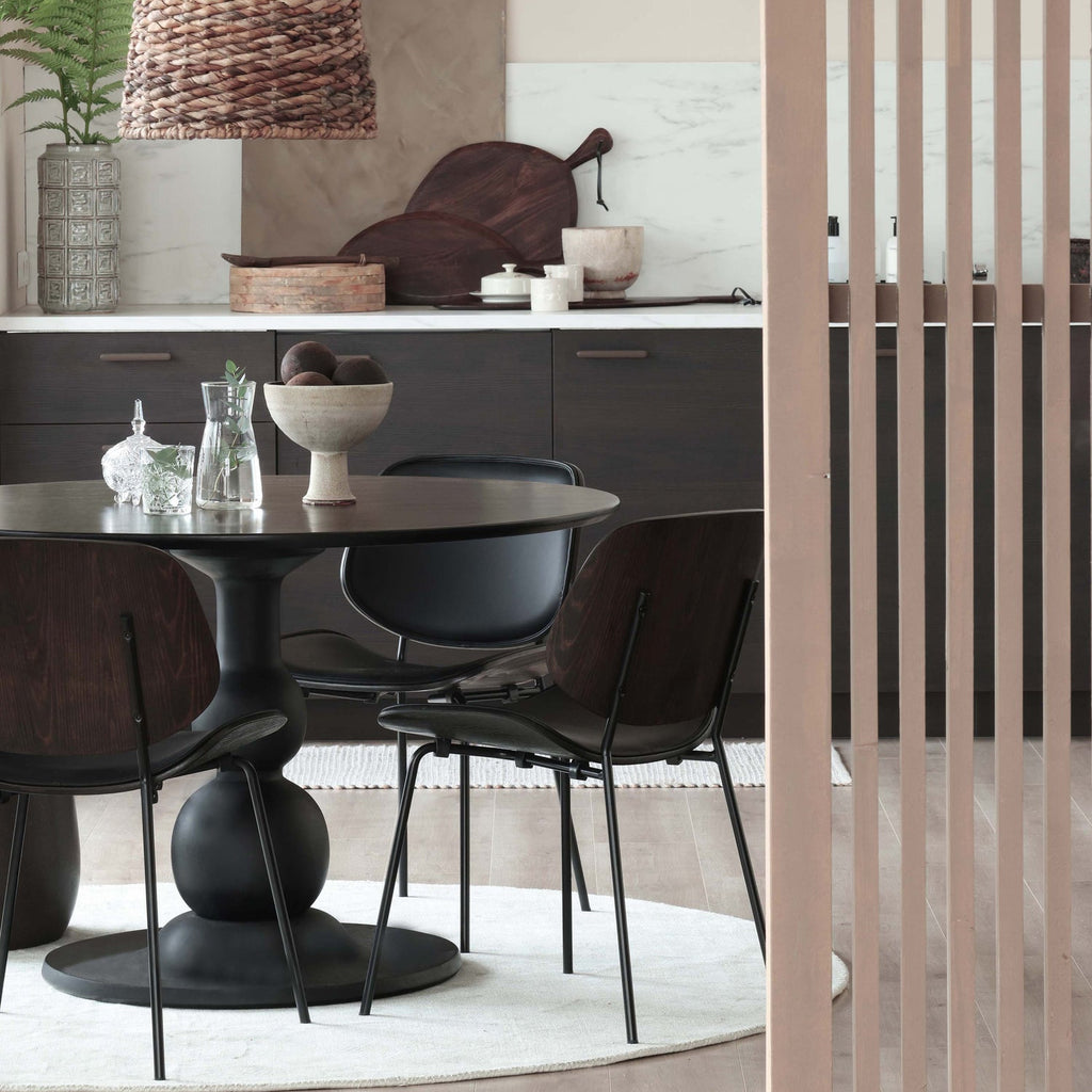 CLOSE IN DINING CHAIR ARTIFICIAL LEATHER/PLYWOOD BLACK