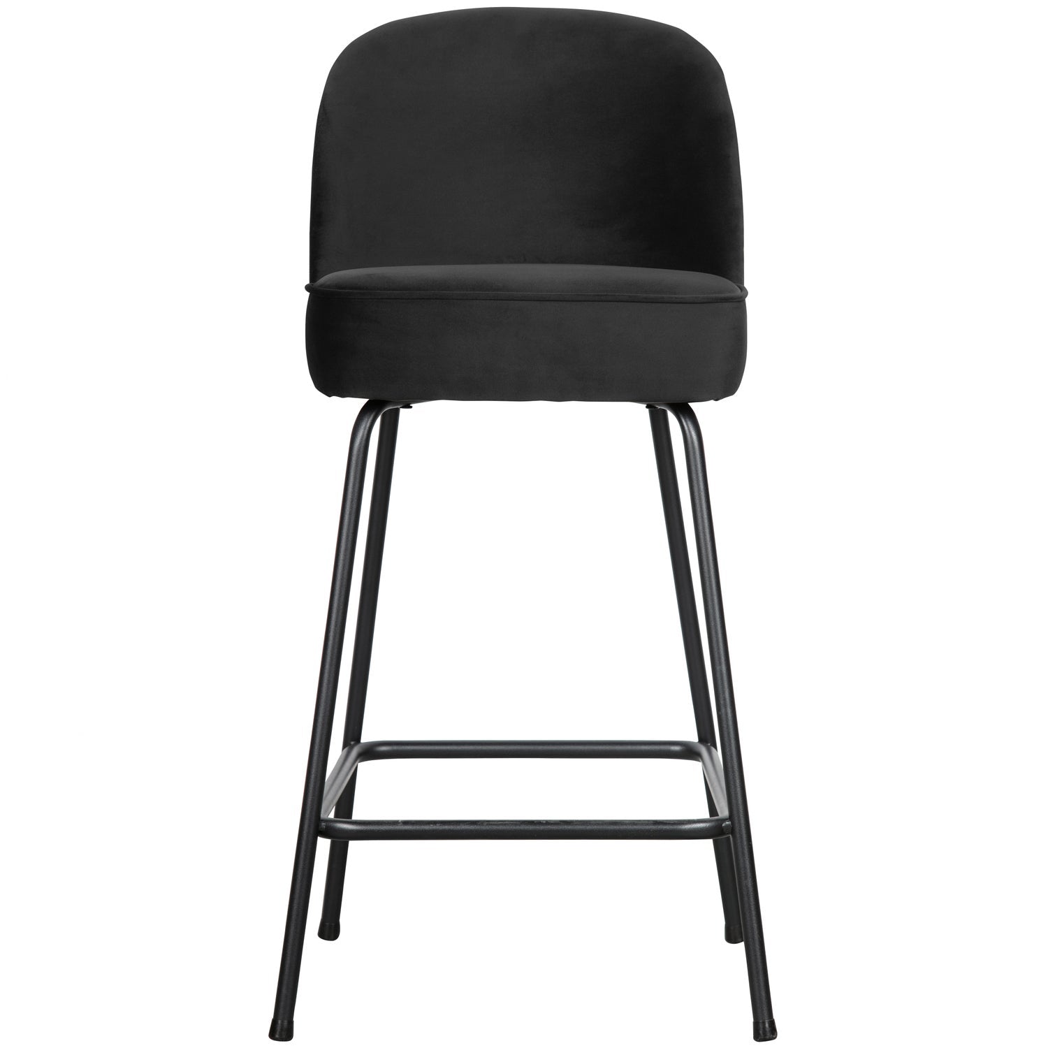 VOGUE BARSTOOL 65CM VELVET BLACK