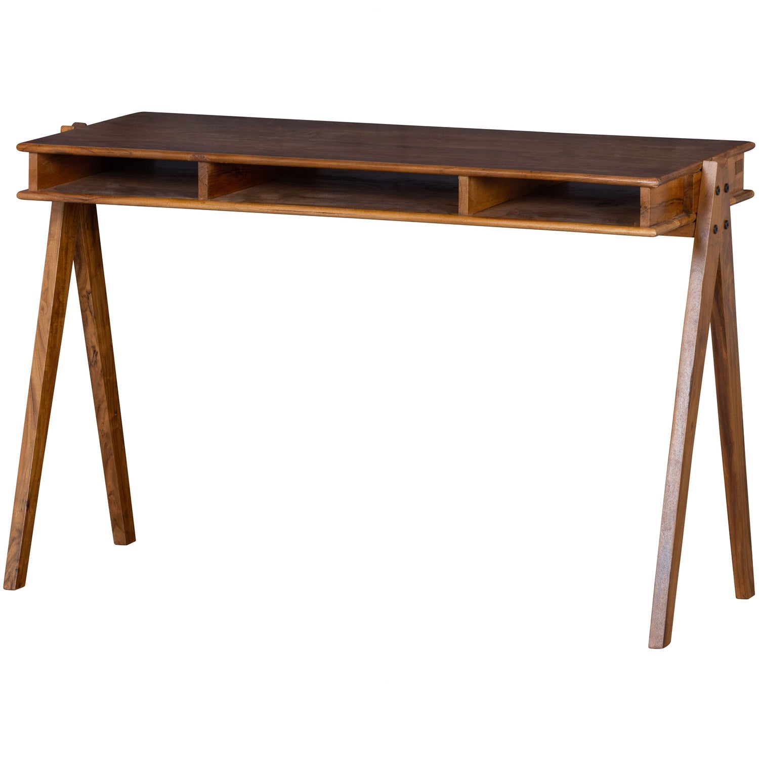 COMPARTMENT DESK ACACIA WOOD BROWN