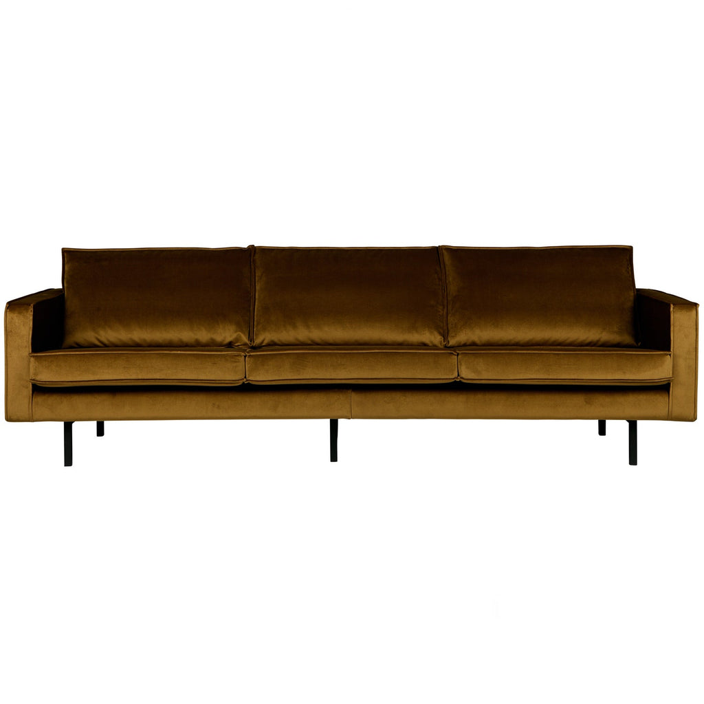 RODEO SOFA 3-SEATER VELVET HONEY YELLOW