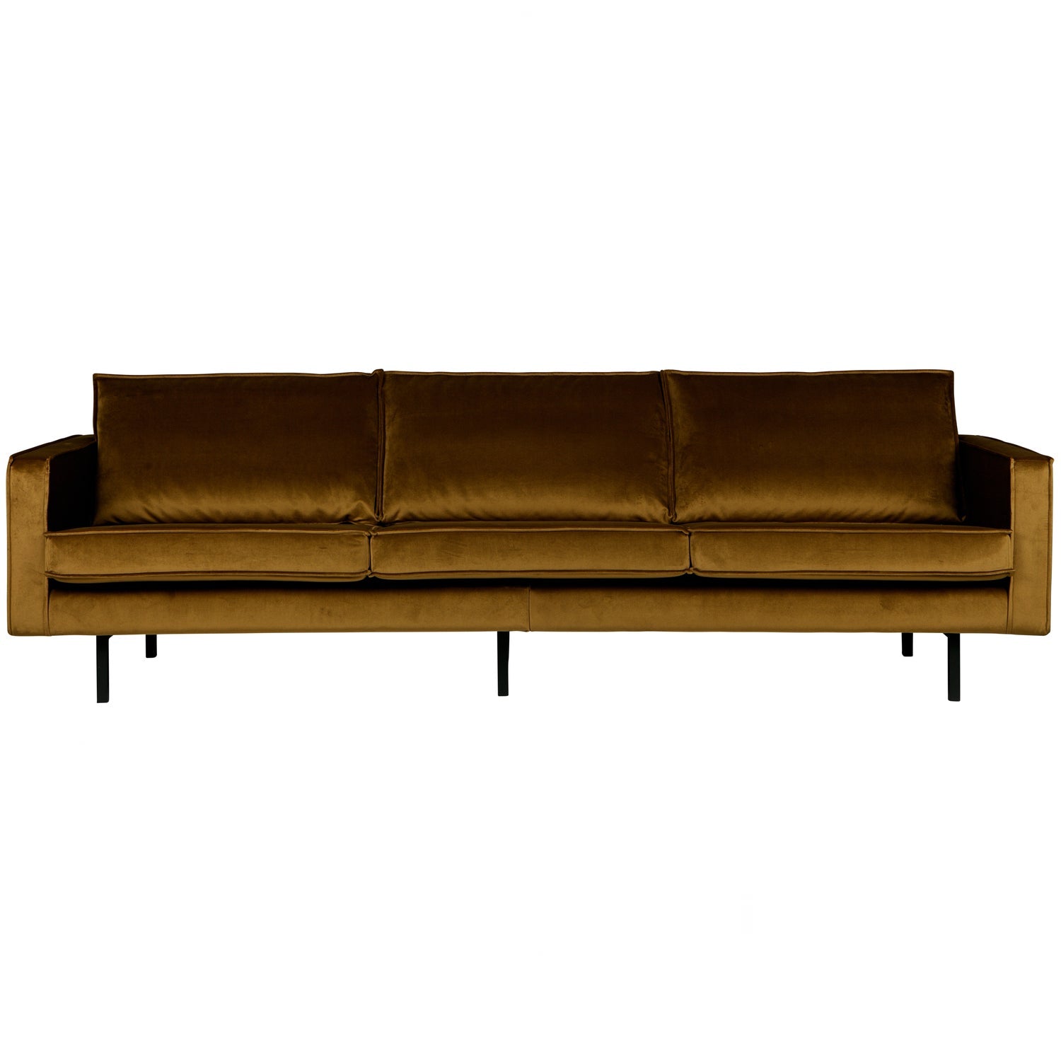 RODEO SOFA 3-SEATER VELVET HONEY YELLOW