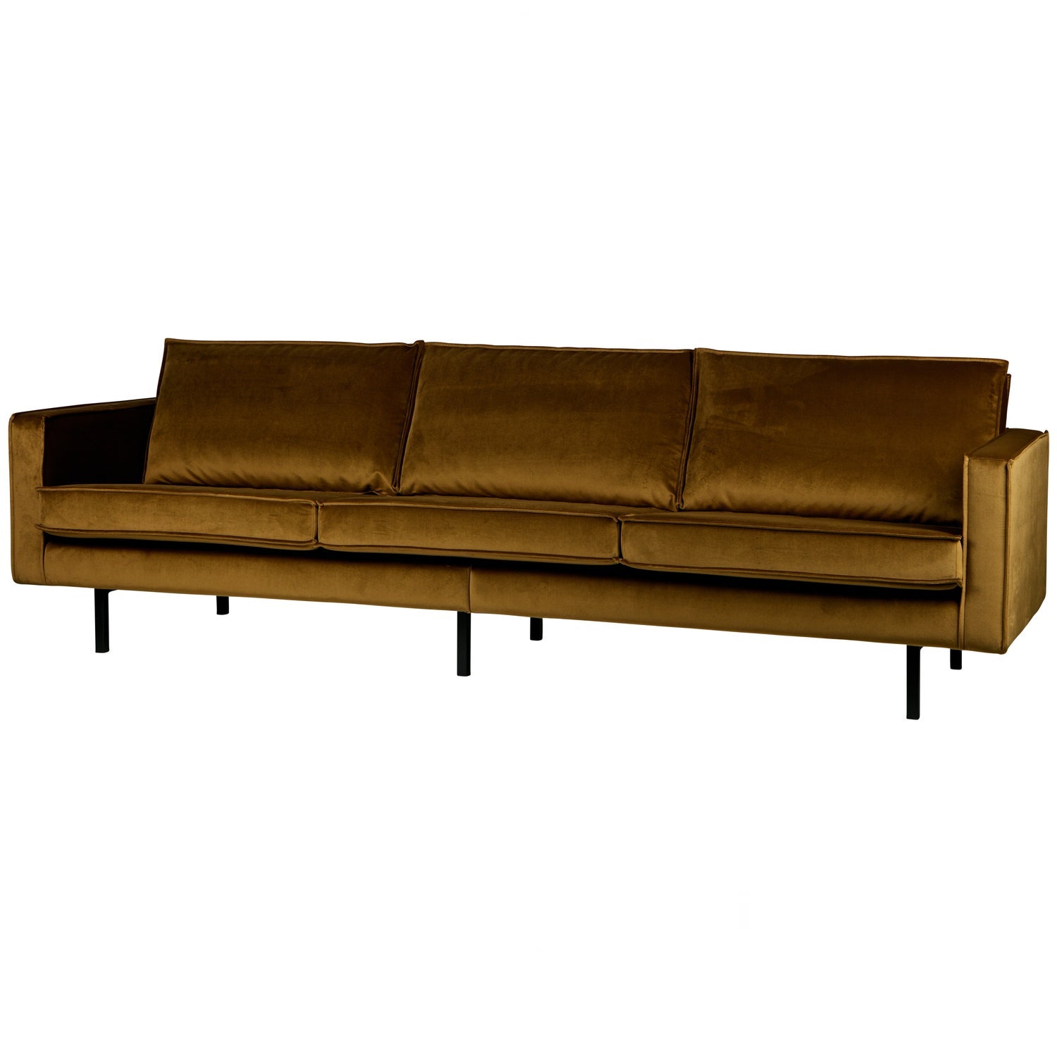 RODEO SOFA 3-SEATER VELVET HONEY YELLOW