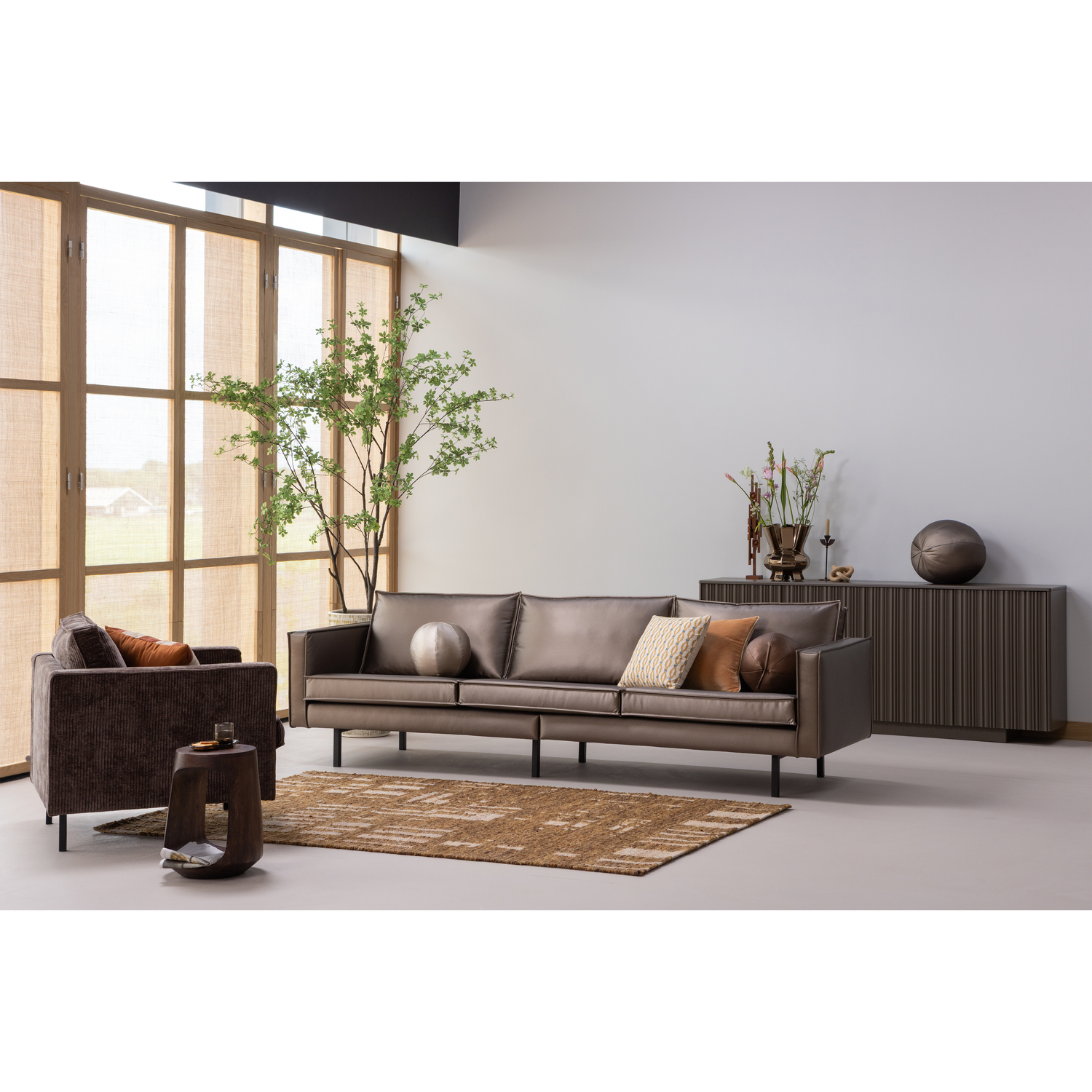 BAYO SIDE TABLE MANGO WOOD WALNUT