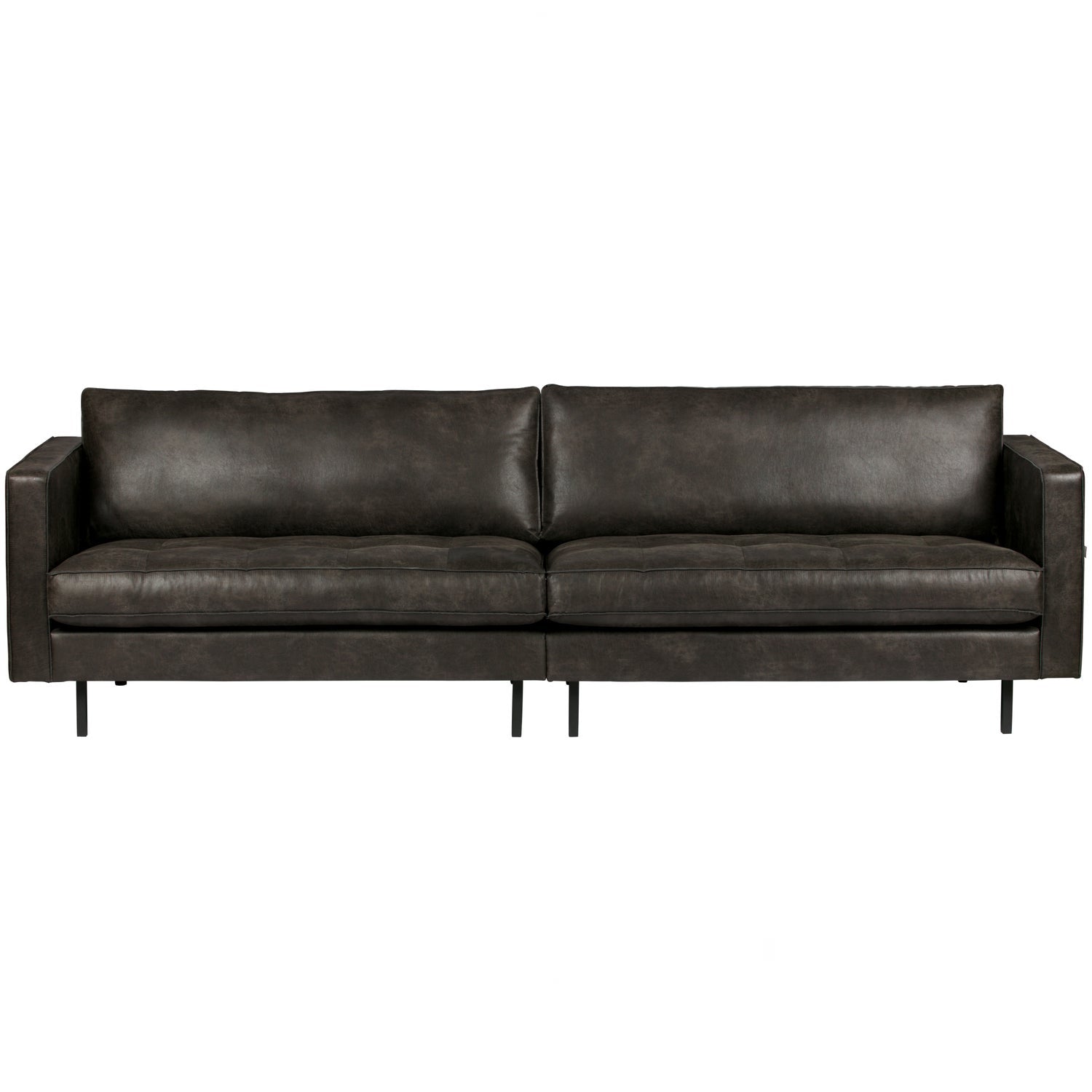 RODEO CLASSIC SOFA 3-SEATER ECO LEATHER BLACK