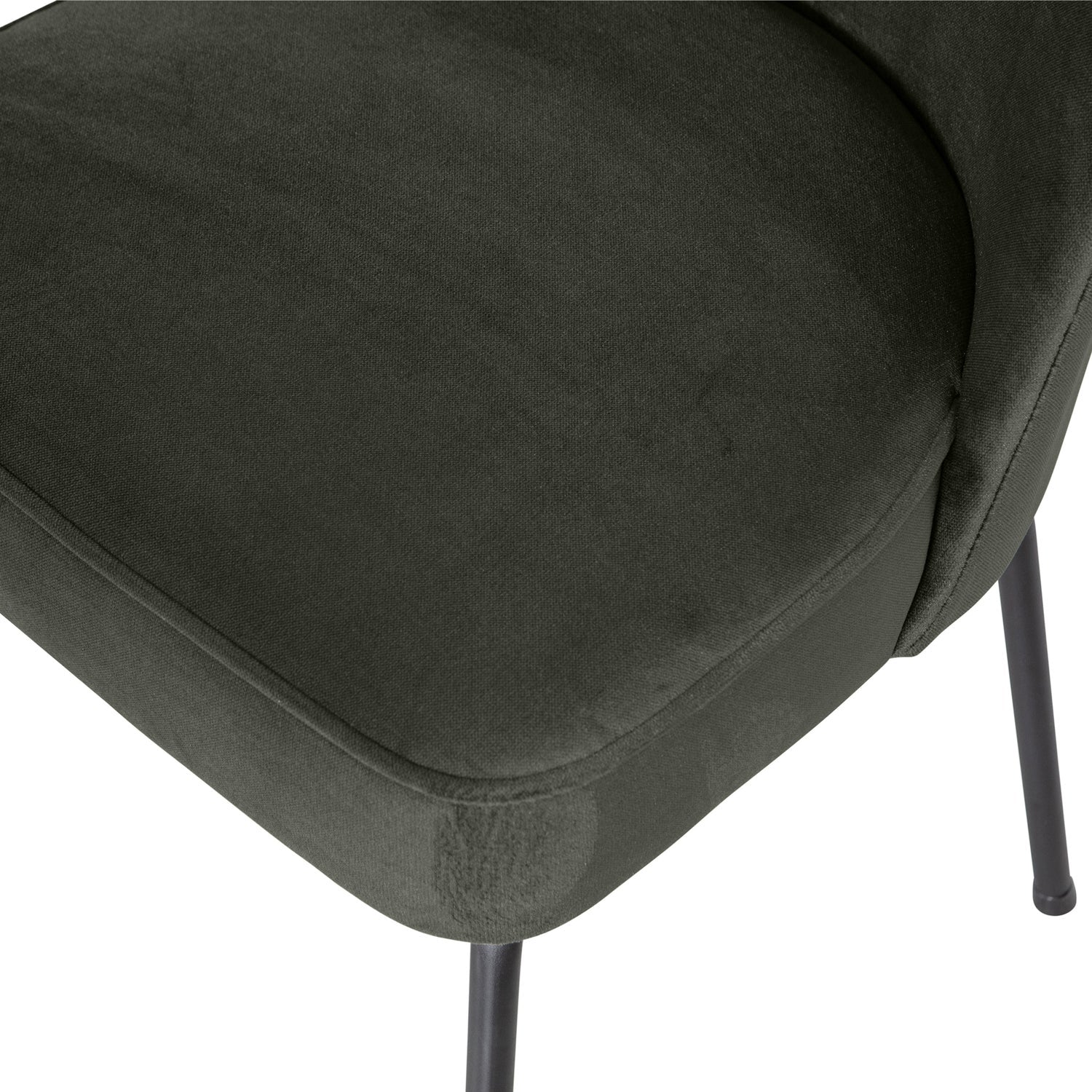 VOGUE DINING CHAIR VELVET DARK GREEN