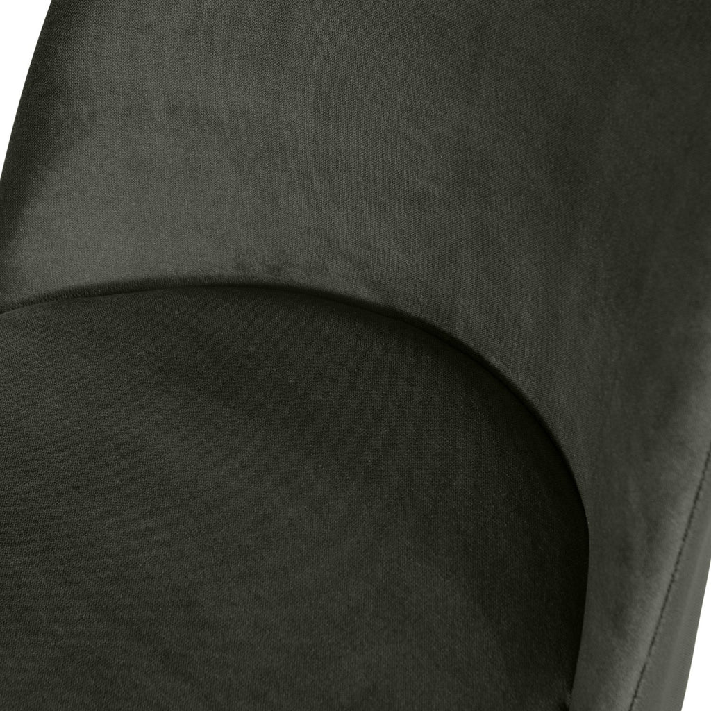 VOGUE DINING CHAIR VELVET DARK GREEN