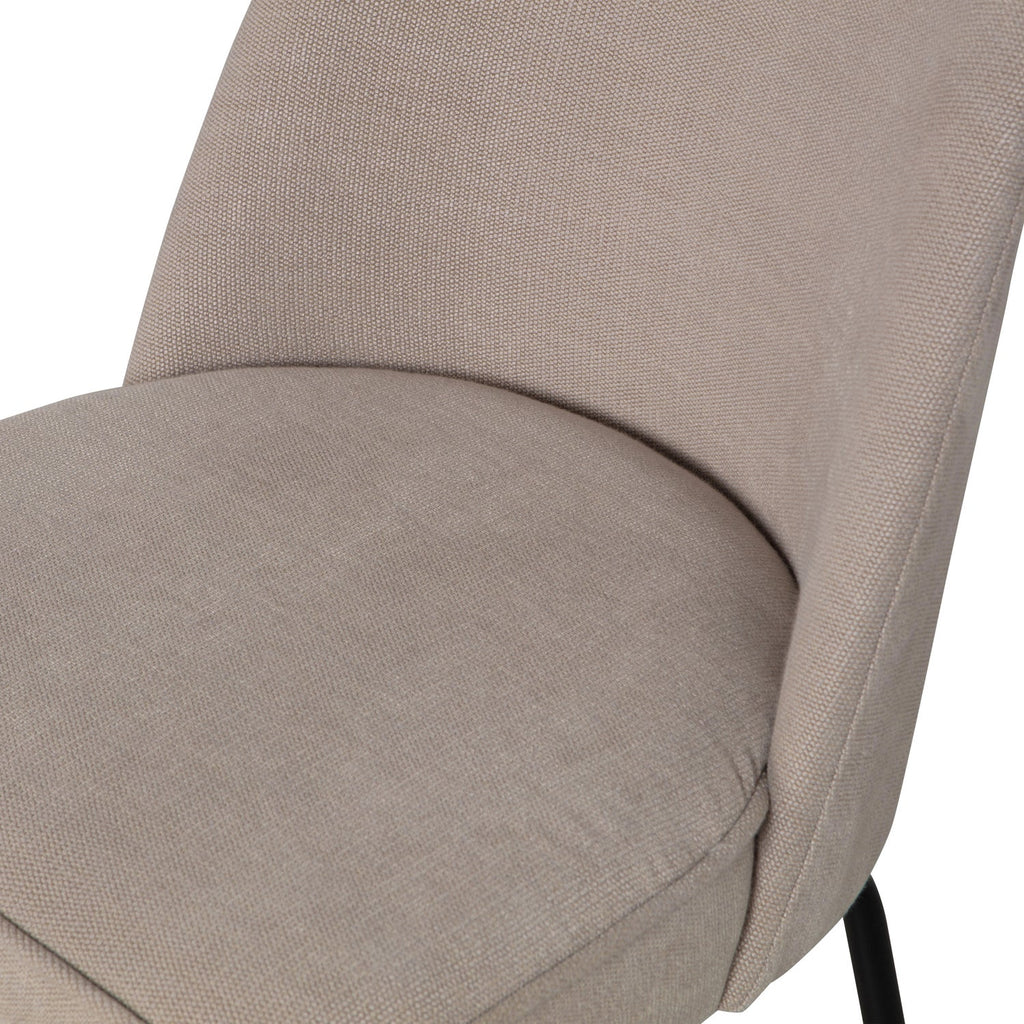 VOGUE DINING CHAIR WOVEN FABRIC SAND