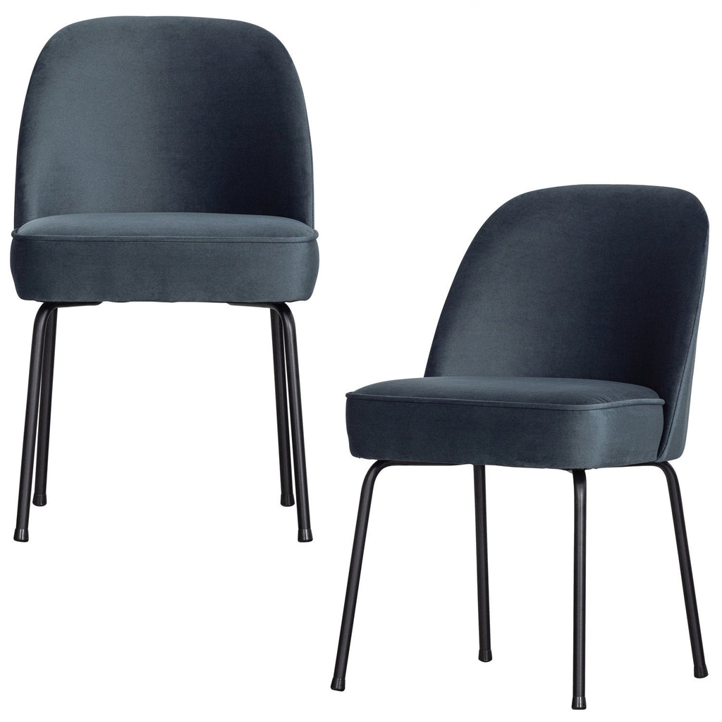 VOGUE DINING CHAIR VELVET BLUE