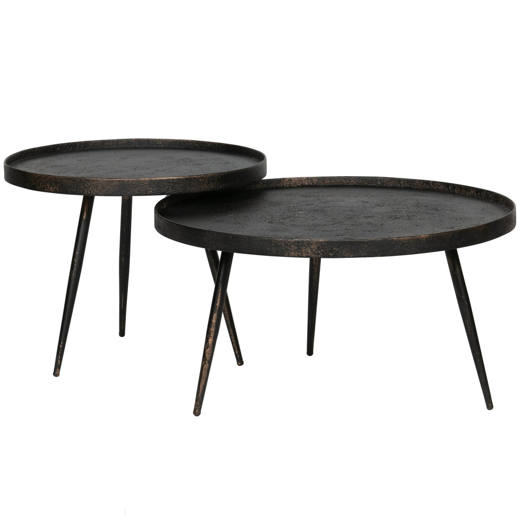 BOUNDS SIDETABLE L WOOD/METAL ANTIQUE GOLD 44xO58