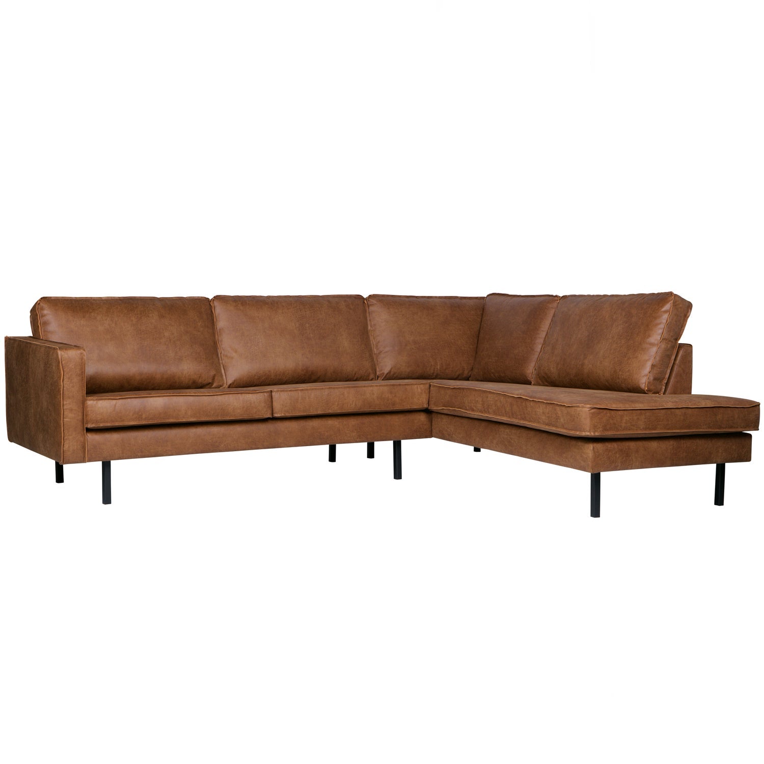 RODEO CORNER SOFA RIGHT ECO LEATHER COGNAC