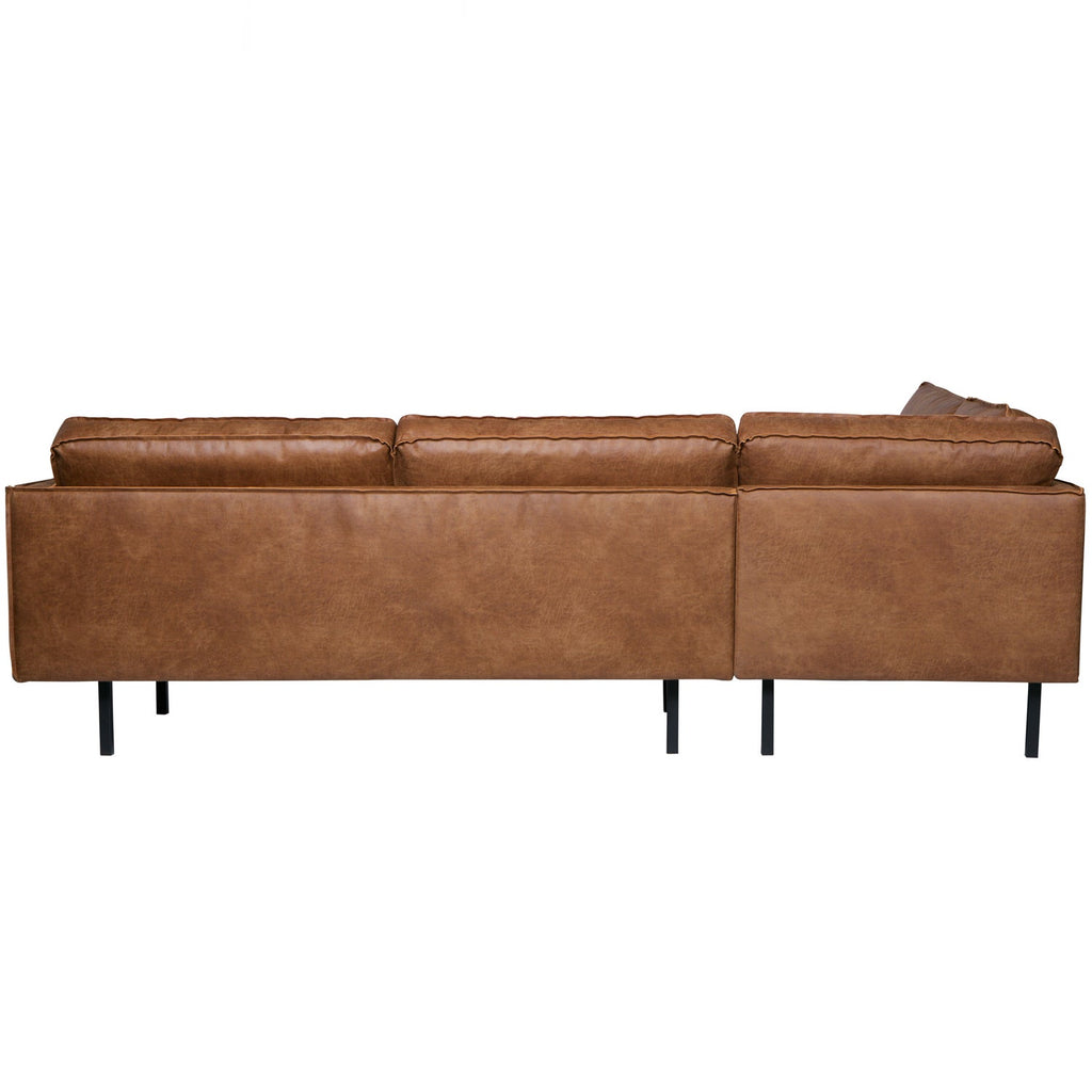 RODEO CORNER SOFA LEFT ECO LEATHER COGNAC
