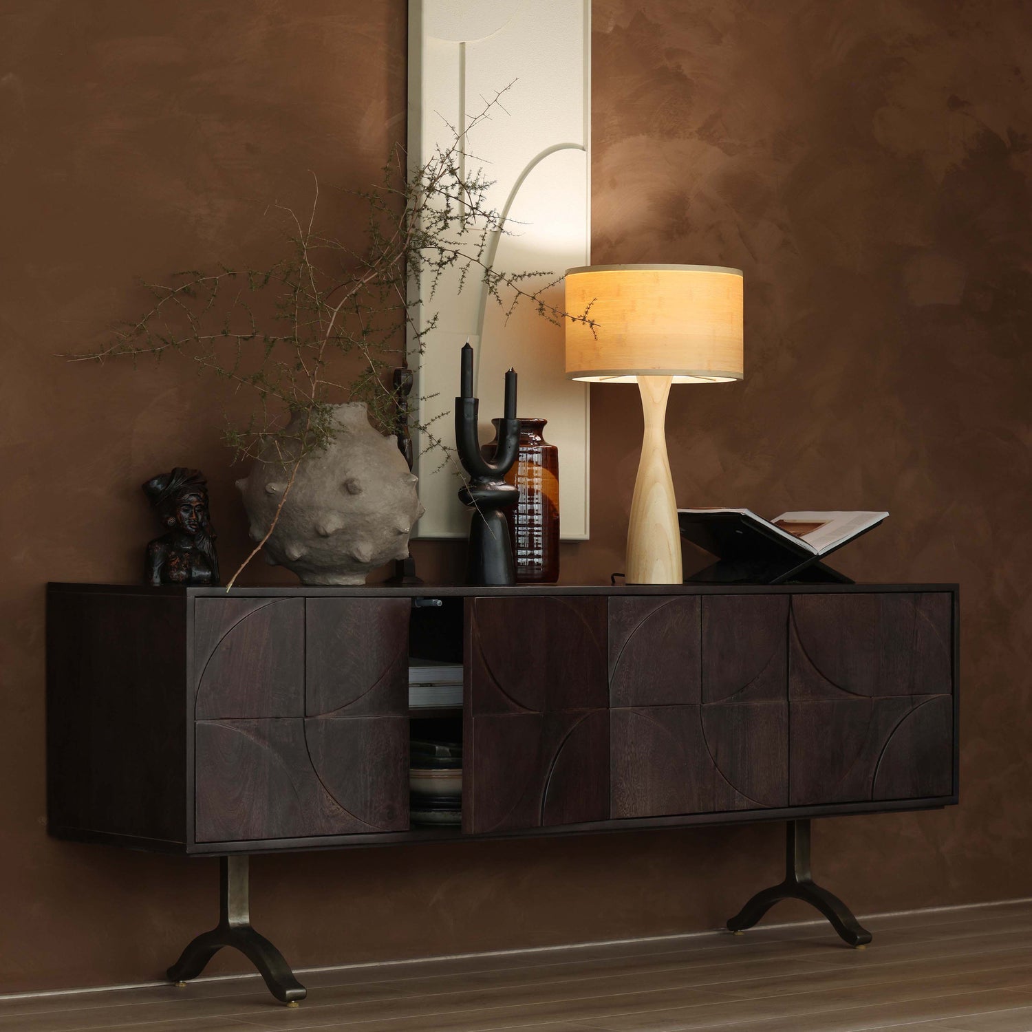 DRAW SIDEBOARD MANGO WOOD WALNUT