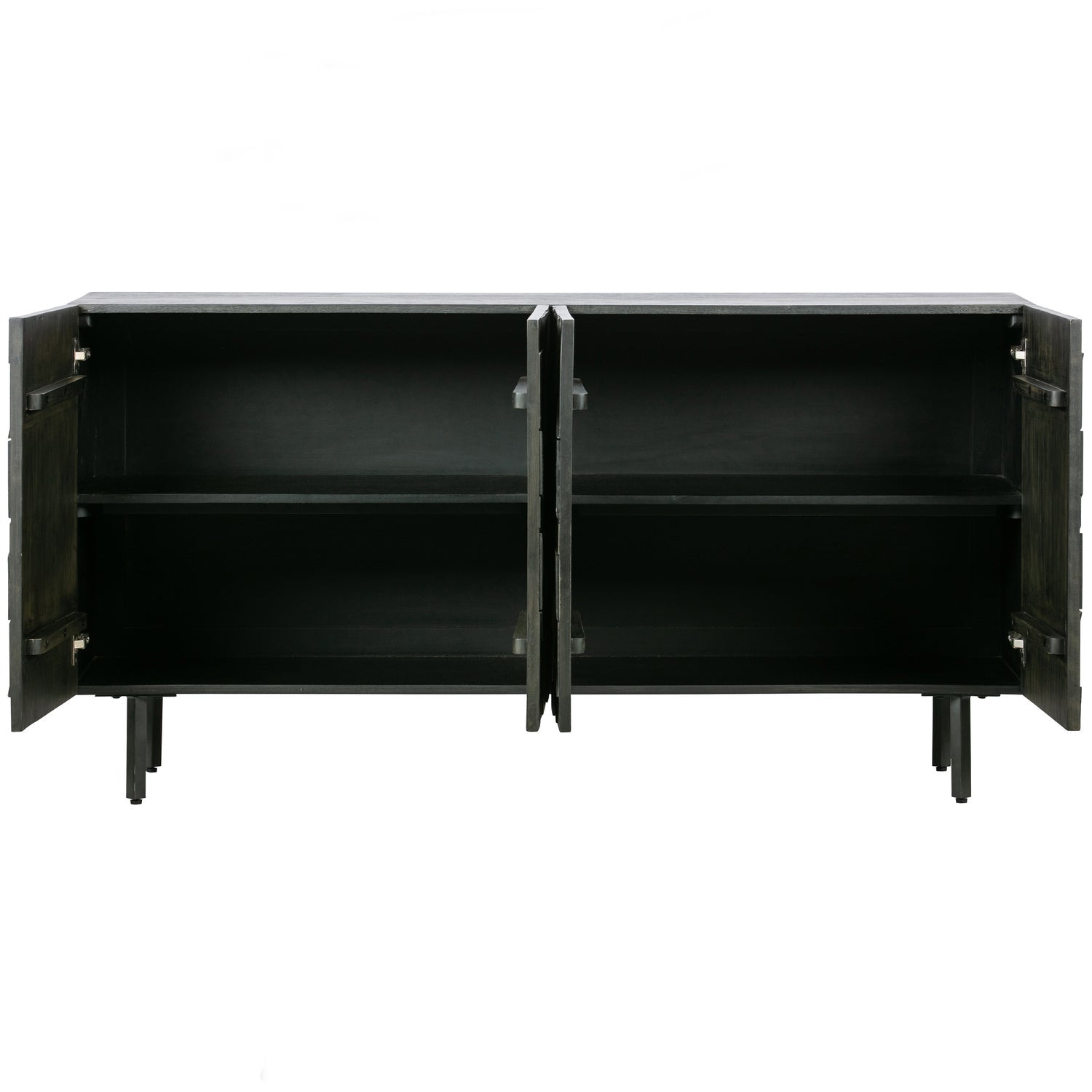 COUNTER SIDEBOARD WOOD BLACK