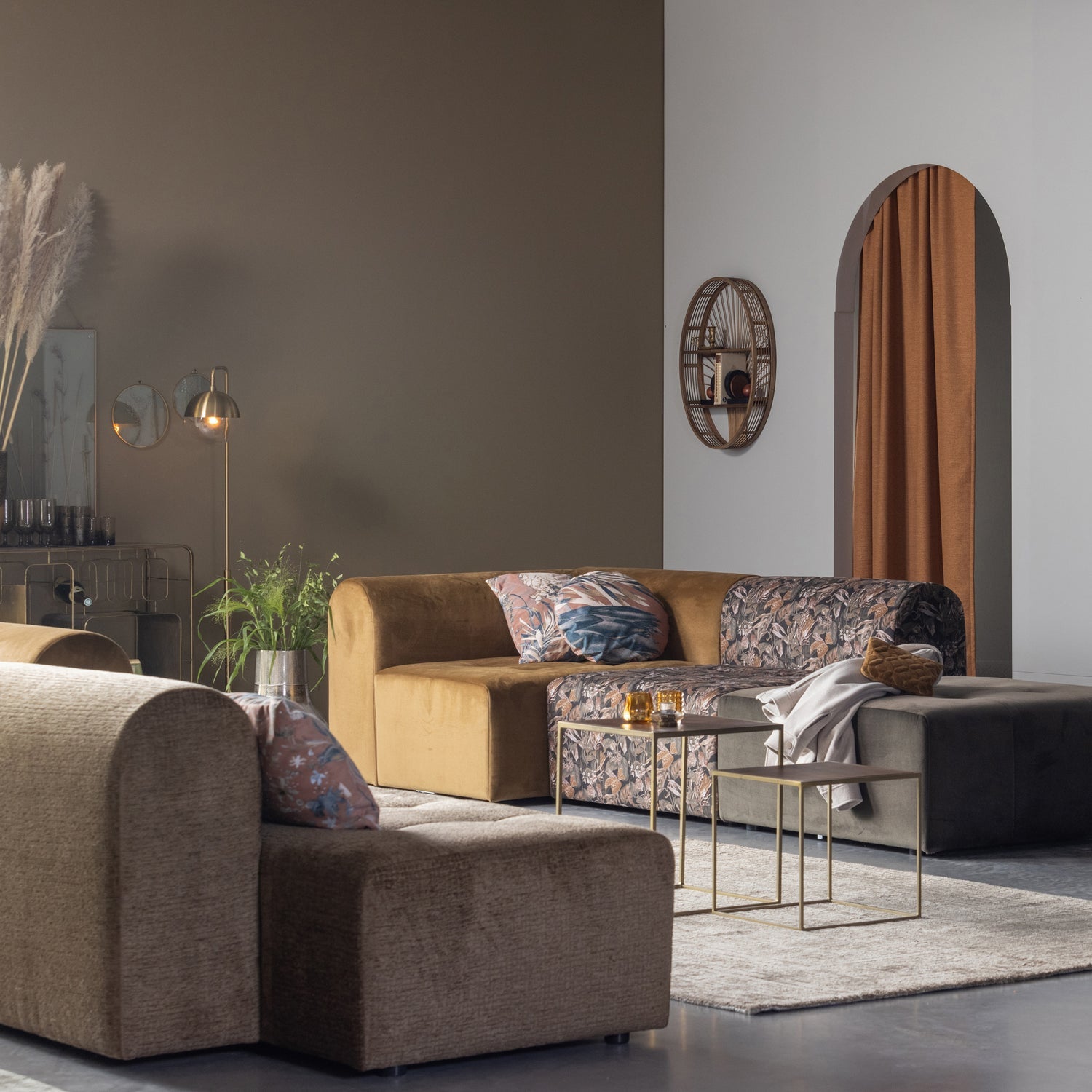 COUNTER SIDEBOARD WOOD BLACK