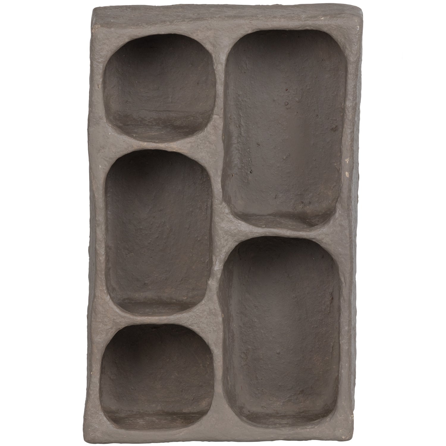 CLAY WALL CABINET PAPIER MACHE GREY