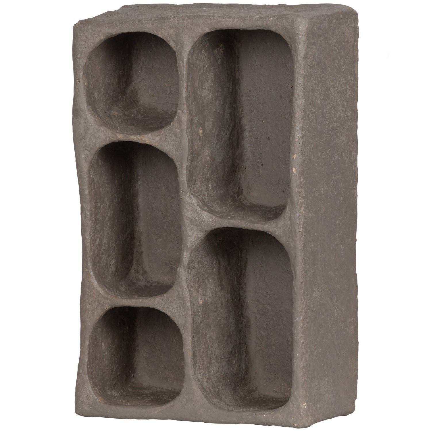 CLAY WALL CABINET PAPIER MACHE GREY