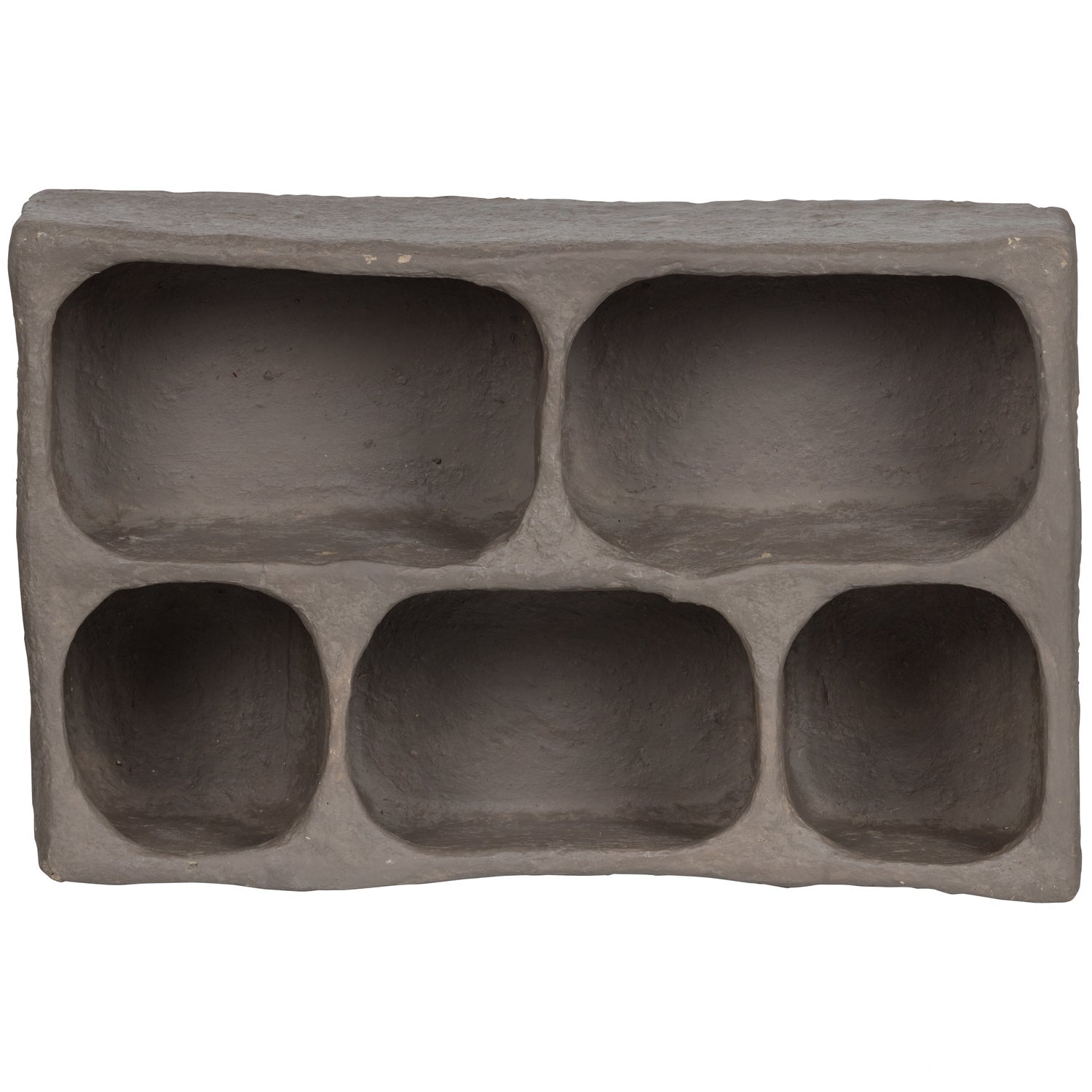 CLAY WALL CABINET PAPIER MACHE GREY